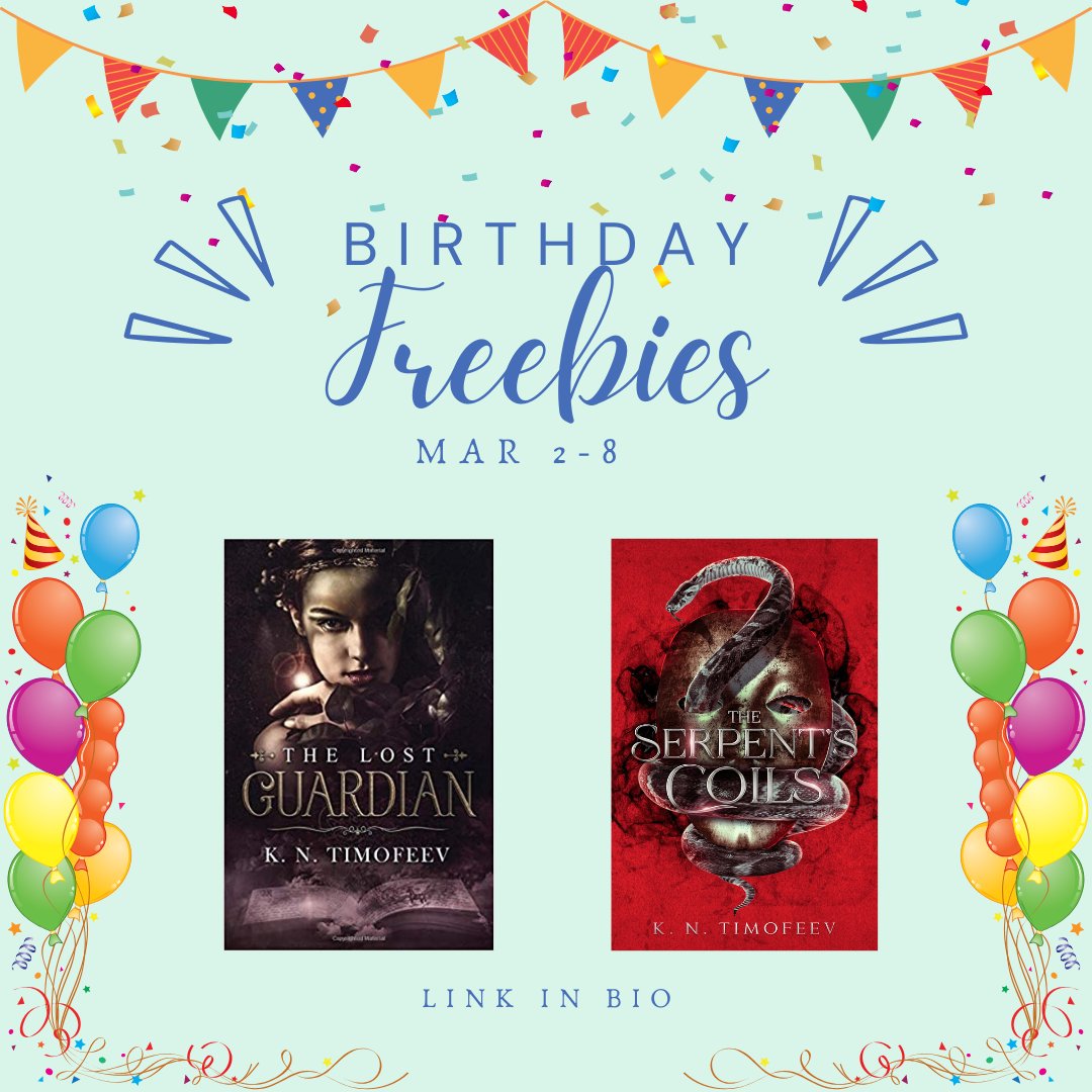 follow the link in my bio to download your free ebooks today. #indieauthor #freebook #birthdaygiveaway #fantasybook #booklover #author