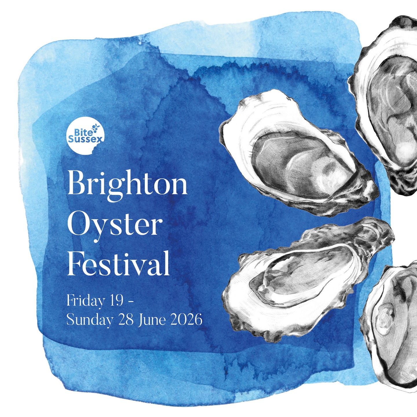 SAVE THE DATE! Our next event is the BITE Brighton Oyster Week running Friday 19 - Sunday 28 June 2026. If you love oysters and sparkling wine/cocktails then this one is for you! #oysters #bitesussex #sussexwine #champagne #sussexseafood #cocktails
