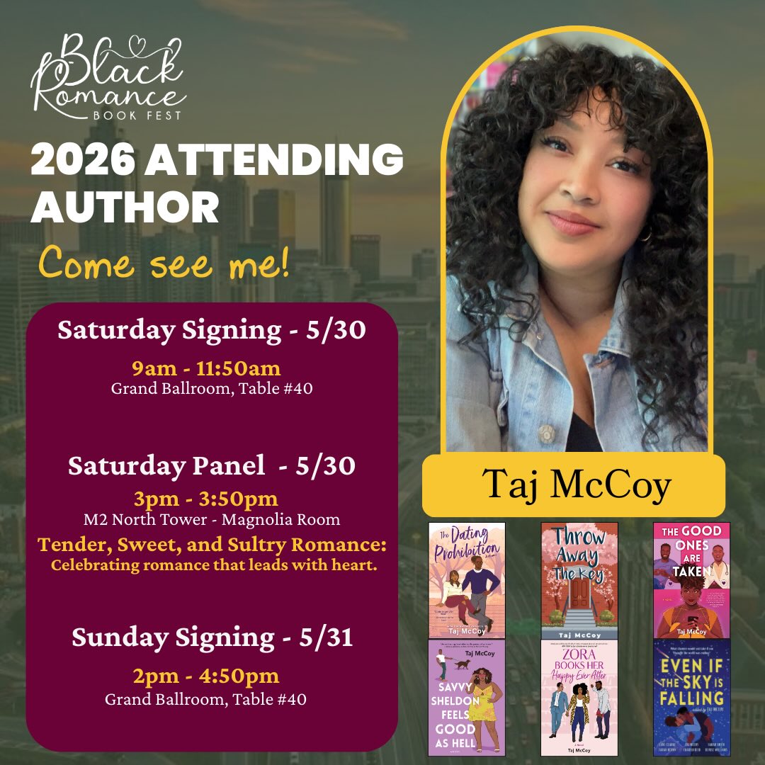 Thatās right, friends, weāre bout to run it back all the way from Spain, and I CANNOT WAIT to be surrounded by the energy that only yāall can bring. Last year, we were surrounded by Black excellence, and this year will be bigger and better in all respects, mmkay? And did I mention that SIX of my @ldlainc clients will be in attendance?? A time will be had, baby, so get up and get readyyy!!
š£ļøš: Because of all the travel, I wonāt have the bandwidth for preorders, but I will have all of my books in stock along with a limited amount of swag, so slide through to table 40 in the Grand Ballroom.
šļøHereās my event schedule:
Saturday:
Morning signing, 9am - 11:50am
Grand Ballroom, Table 40
Panel, 3pm - 3:50pm
TENDER, SWEET AND SULTRY ROMANCE: Celebrating romance that leads with heart.
M2 North Tower, Magnolia Room
Sunday:
Afternoon signing, 2pm -4:50pm
Grand Ballroom, Table 40
#brbf2026 #blackromancebookfest #authorofinstagram #literaryagent #bookevent