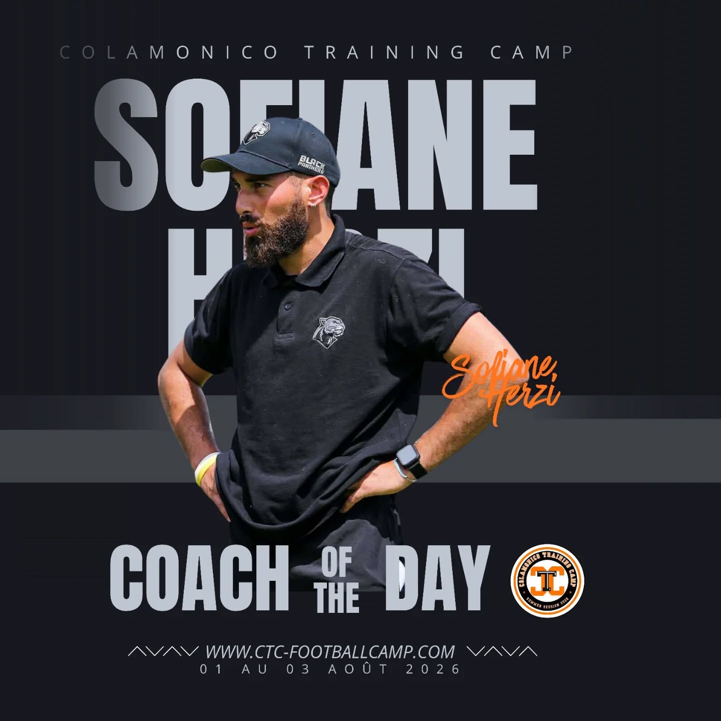 Aujourd'hui BIG UP à 𝐂𝐨𝐚𝐜𝐡 𝐒𝐨𝐟𝐢𝐚𝐧𝐞 de l’équipe du Colamonico Training Camp 🟠🏈
« Ce que tu fais aujourd’hui, tu le verras sur le terrain demain. »
@sofianeherzi
Joueur et assistant coach défensif BP aux @centaures_grenoble
Rejoins sa team Defense, inscriptions sur ctc-footballcamp.com