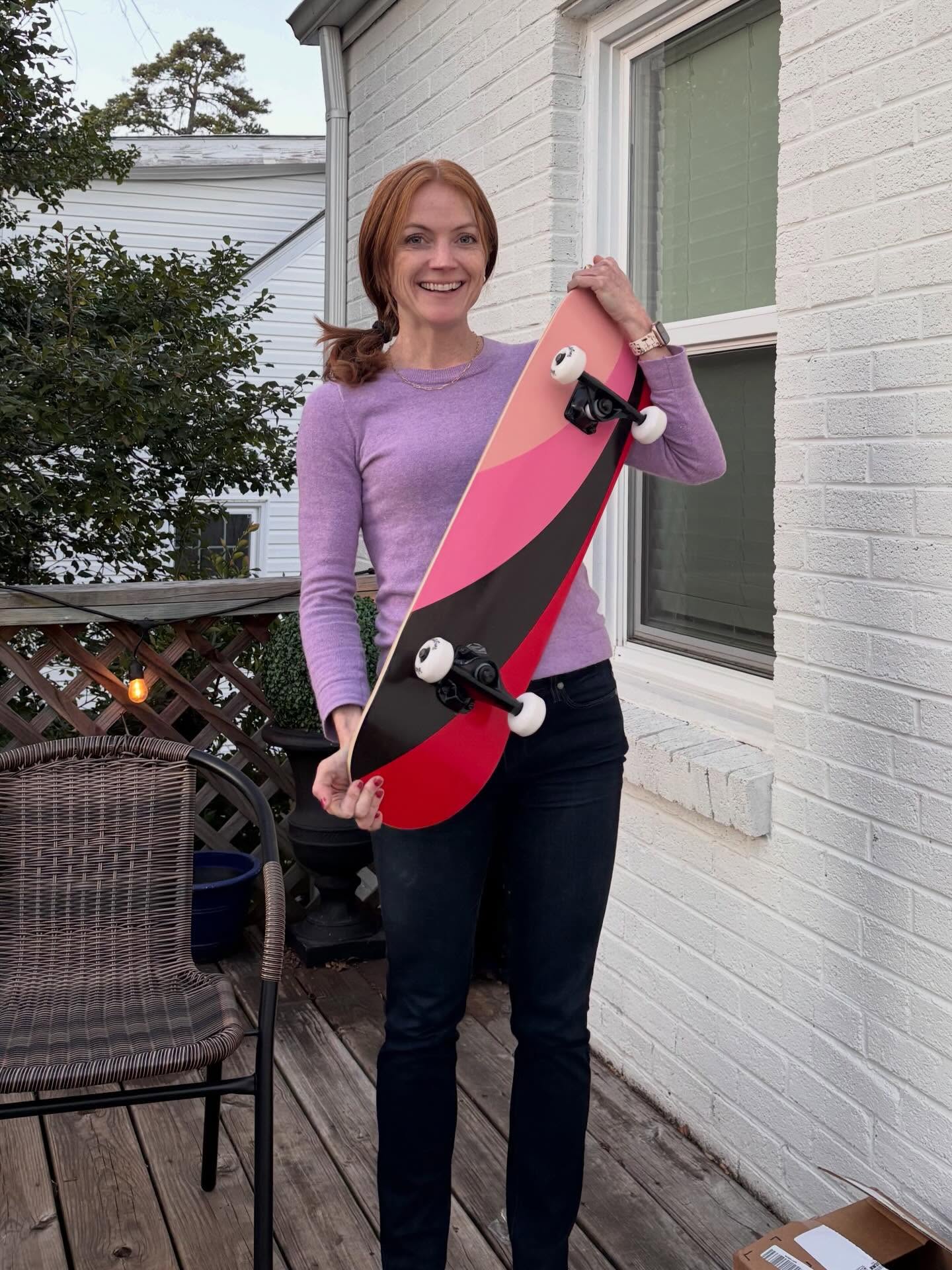 sure, it took me 45 years to get my own skateboard but I cannot think of a more perfect time. :) doesn’t get better than after-dinner skating with these nuggets on a warm evening, LIGHT evening. ✨
yes, these times feel exceedingly dark.
and.
always yes, and.