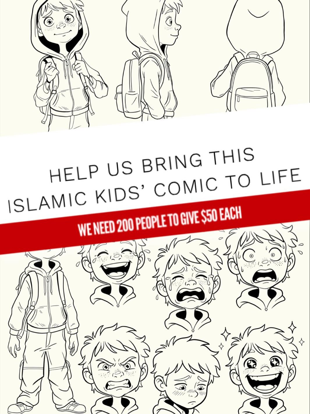 Kids can name every Avenger…
But struggle to name every Messenger.
Time to change the narrative.
Support this new Muslim kids comic book by Ust. @muhammad_bizry
After his first book “There’s a Monster in My Bath-Tub”, he’s now expanding the story into a 4-part comic series - “Before the Avengers, We Had the Messengers.”
A story where Muslim kids who love superheroes discover courage in the stories of the Prophets instead.
The script is done. Now we just need the illustrations.
200 people × $50 = the comic becomes a reality in-shaa-Allah.
📌 LaunchGood donation link in bio. May Allah bless you all.
🆓 And yes, this series will be available online for FREE! So anyone, anywhere can read it. Only the hard copies will be sold to cover printing and distribution costs.