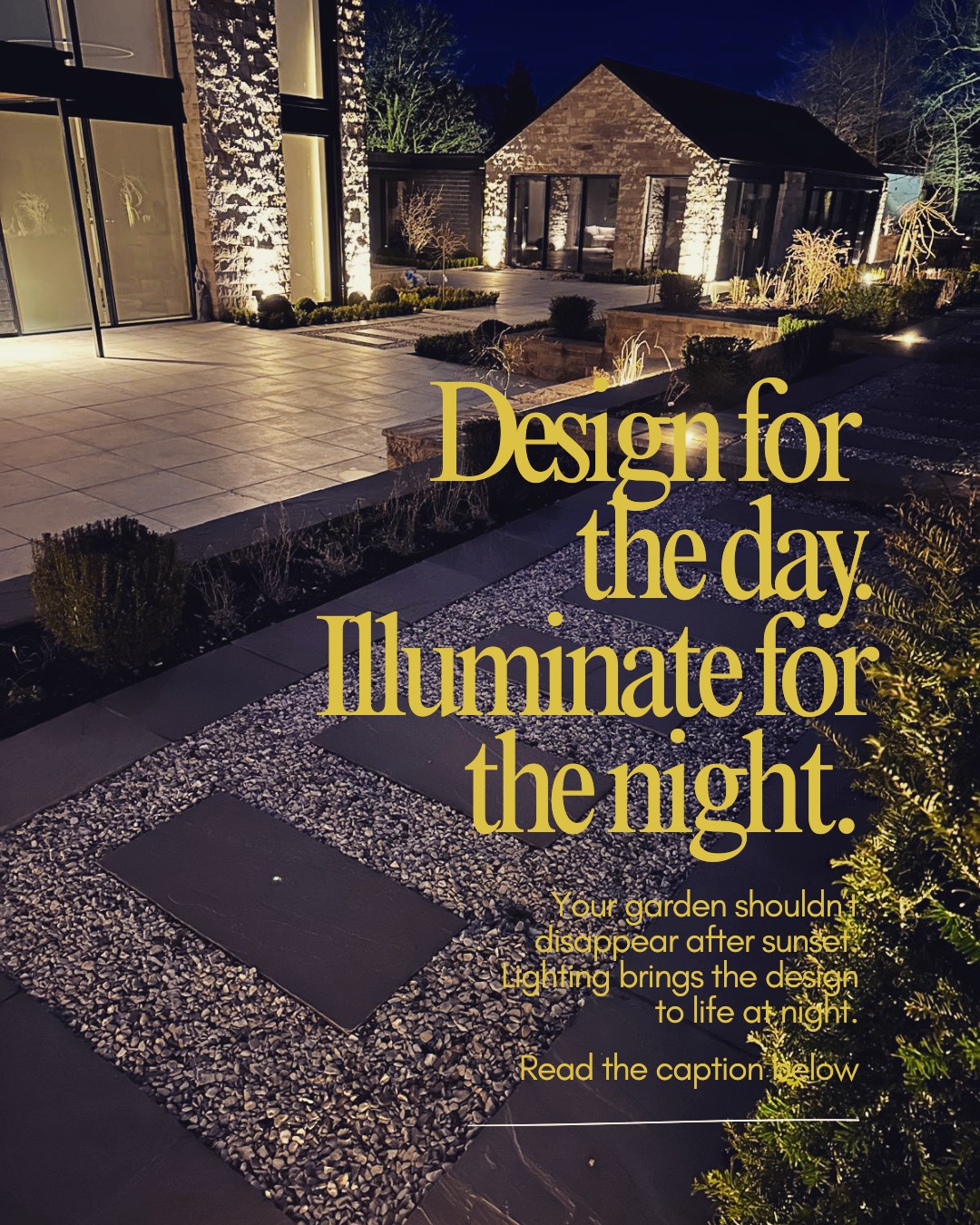 Your garden design should look just as good at night as it does during the day. 🌙
One thing that’s often overlooked when planning a garden is lighting. It’s easy to focus on paving, planting, and structures, but thoughtful lighting can completely transform how the space feels and functions after dark.
From subtle path lights and step lighting to highlighting trees, feature walls, or architectural elements — the right lighting design adds atmosphere, improves safety, and allows you to enjoy the garden long after the sun goes down.
It’s also something that’s worth considering early in the design stage, as it can be more cost-effective to plan lighting alongside the build rather than adding it later.
A well-lit garden isn’t just practical — it creates a whole new experience of the space. ✨
Design by @mhairi.auld