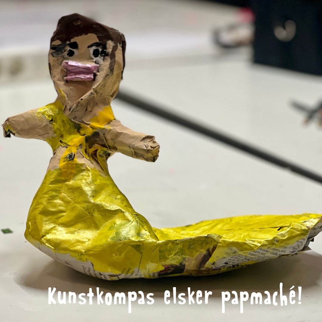 Vi elsker papmache! Her de sidste flotte kreationer både fra Kunstkompas og Vejle Friskole hvor jeg er billedkunstvikar :) #kunstkompas #papmache