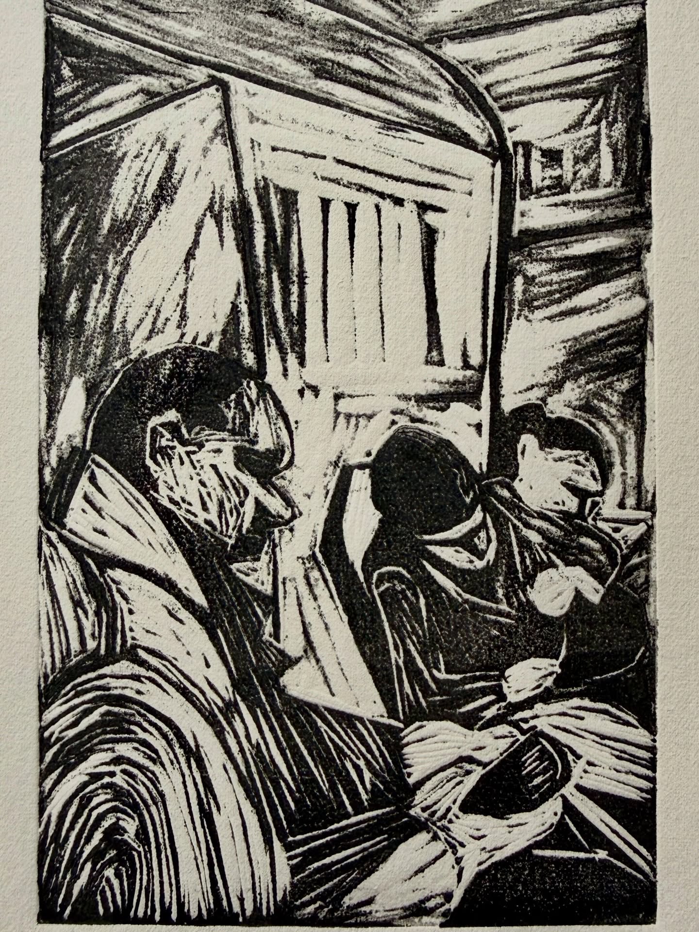 Train 1/20
Linocut print on Fabriano paper, 15x20cm This edition will be available @southbank_printmakers from TOMORROW ! I’ll be there 10-2, come by and see me and all the other wonderful prints available 👀👀#printmaking #linocut #britishrail #monochrome #limitededition