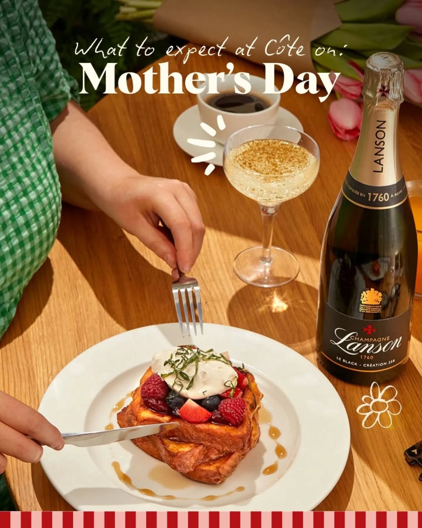 Celebrate all the incredible mother figures this Mother’s Day at @cotebrasserie Welwyn Garden City, from fluffy French toast to eggs Benedict paired with @champagnelanson to start the day, or a special set menu designed to treat the person who means the most.
Make sure to reserve her favourite table this year.
Guests can enjoy fan-favourites such as French onion soup, steak frites, and crème brûlée, or share a whole roast chicken.
The Mother’s Day set menu features free-flowing frites (always), plus a brand-new special dessert.Two courses are £32.50, three courses £37.50.
Don’t leave it too late, this is your reminder to celebrate in style! 🌷
#mothers #mothersday #cotebrasserie #frenchcuisine🇫🇷 #Restaurants