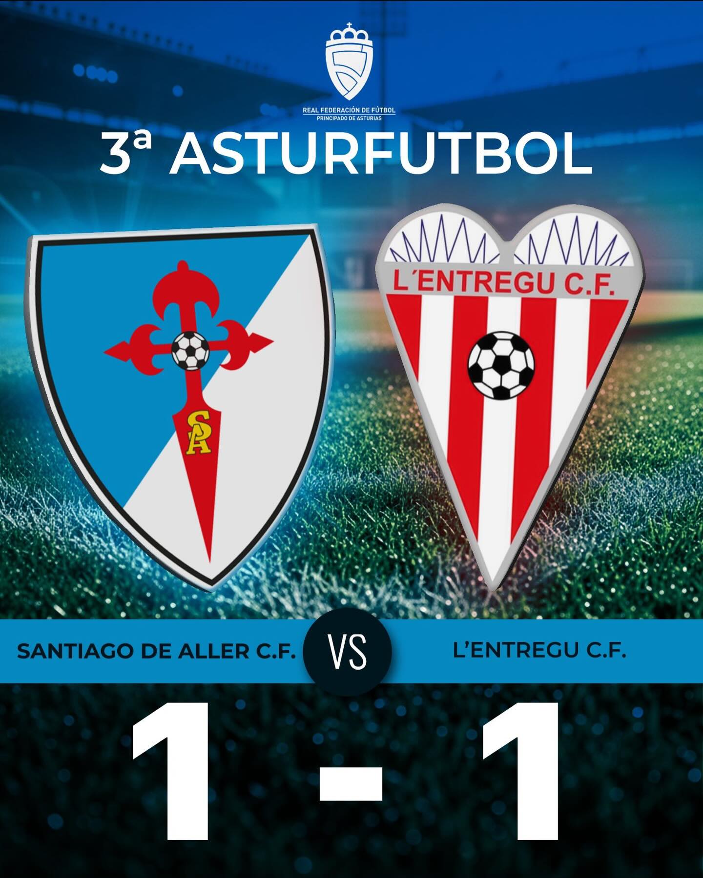El pasado fin de semana nuestros jugadores desplegaron un grandísimo juego sobre el Federico Mulas, reparto de puntos donde ambos equipos demostraron que la posición en la@clasificación no les hace justicia. @lentregu_cf aquí tenéis vuestra casa.
#rendirsenoesunaopcion #soydelsantiagodealler