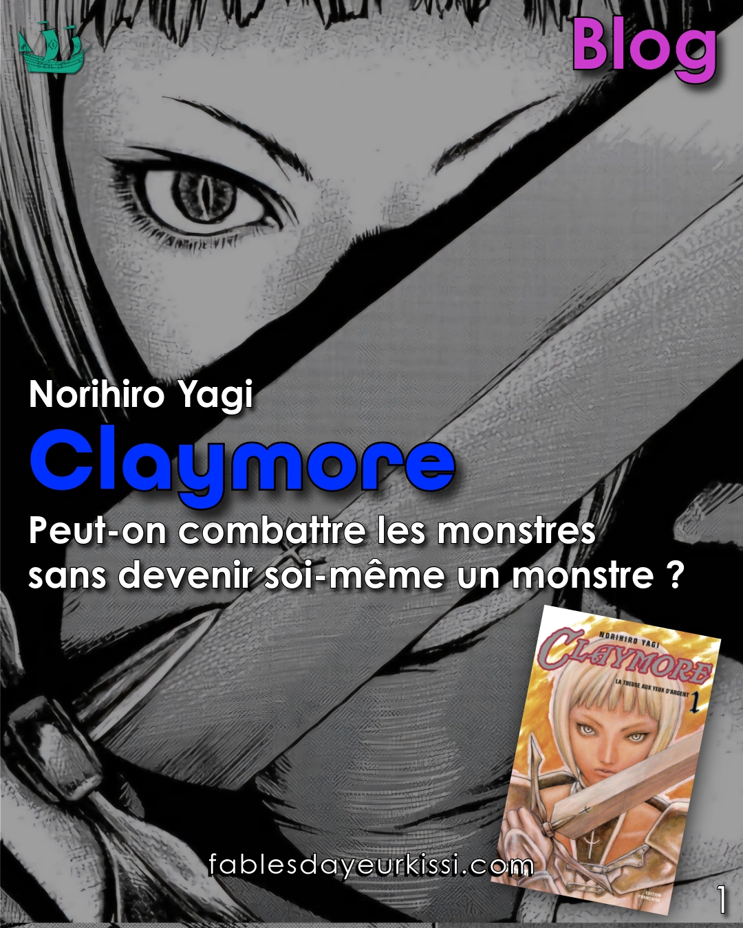 Claymore, ce n’est pas simplement un manga sombre rempli de combats et de créatures inquiétantes. C’est une œuvre qui questionne profondément l’identité, la transformation et la limite fragile entre justice et monstruosité.
À travers le parcours de Clare, guerrière mi-humaine mi-démon, l’histoire explore ce que signifie perdre une part de soi pour protéger les autres. Ces combattantes sont créées pour éliminer les Yoma, des êtres qui dévorent les humains. Pourtant, pour accomplir leur mission, elles doivent puiser dans une puissance qui les rapproche dangereusement de ce qu’elles chassent.
Ce qui rend cette œuvre marquante, ce n’est pas seulement son univers brutal et sa tension constante, mais la question centrale qu’elle soulève : jusqu’où peut-on aller pour faire le bien sans se détruire soi-même ?
Le manga aborde la manipulation, le sacrifice, la solitude et la quête de vérité. L’Organisation qui contrôle les Claymores impose des règles strictes, mais derrière l’obéissance se cache une réalité plus complexe. L’histoire devient alors une réflexion sur le libre arbitre : sommes-nous définis par ce que nous sommes… ou par les choix que nous faisons ?
Visuellement, le trait précis et froid renforce l’atmosphère tragique du récit. Les silences, les regards et les paysages vides participent à cette sensation d’isolement constant. Mais au-delà de l’esthétique, c’est la profondeur morale qui frappe.
Dans un monde où la peur peut justifier l’extrême, Claymore reste étonnamment actuel. Il nous rappelle que la frontière entre protecteur et destructeur peut devenir invisible.
Ceci est une suggestion de lecture pour celles et ceux qui aiment les récits intenses, sombres et philosophiques — des histoires qui dérangent autant qu’elles fascinent.
🌙 Fables d’Ayeurkissi explore un univers où l’art, la poésie et la philosophie se rencontrent. À travers nos publications, découvre des aperçus exclusifs de nos futures œuvres, projets et histoires à venir.
🌐 Découvre-en plus sur : http://www.fablesdayeurkissi.com/
#FablesdAyeurkissi #littératurejeunesse #livresquébécois #manga #dessin #BDFrancophone #litteratureados #salondulivredemontréal