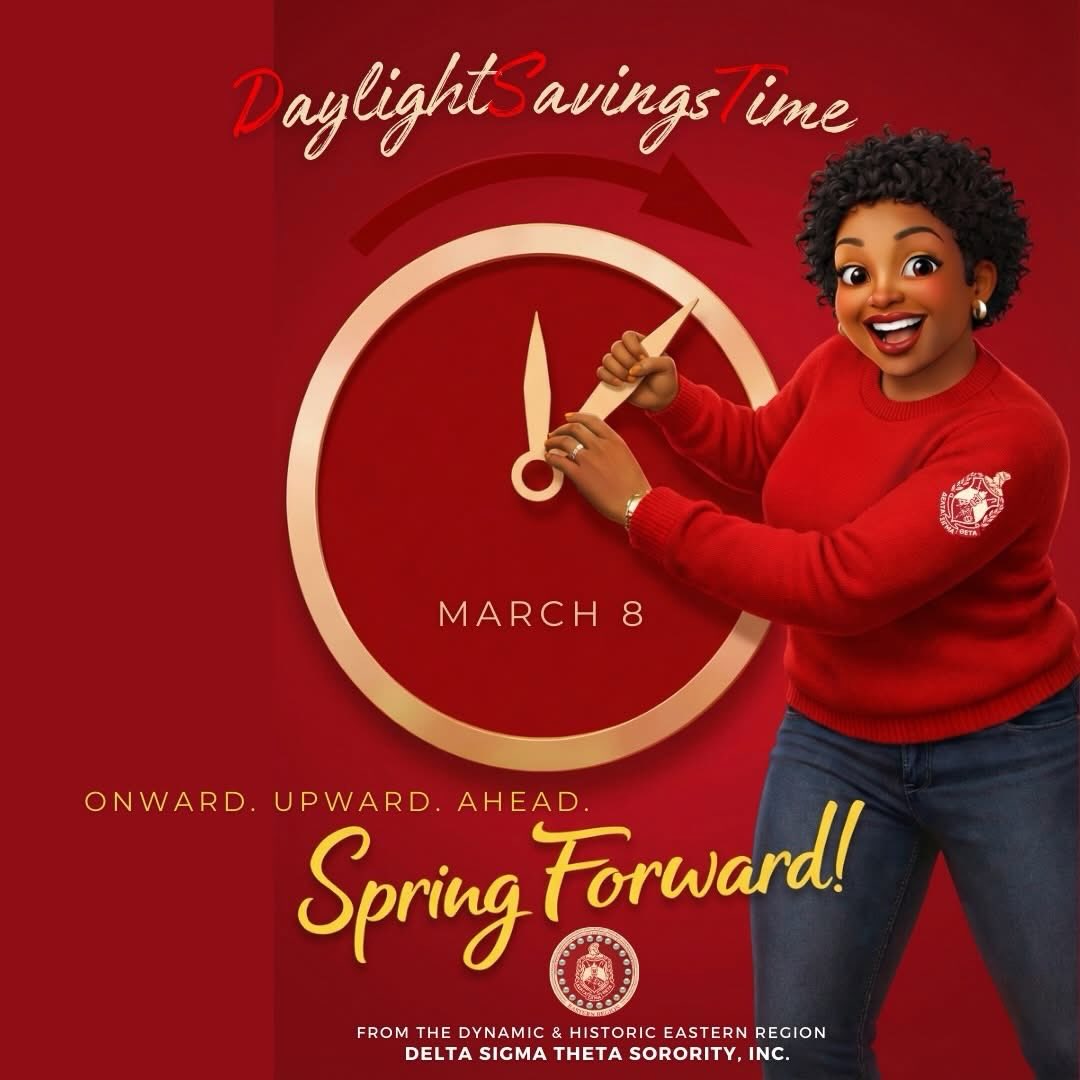#Repost @easternregdst
Tomorrow, Daylight Saving Time begins. As we prepare to spring forward and gain more daylight, may we also step forward with renewed energy, focus, and purpose. An extra hour of light reminds us that growth often begins with small adjustments. Don’t forget to set your clocks ahead tonight.
#DST1913 #EasternRegionDST #TheEAST #DSTEasternRegion