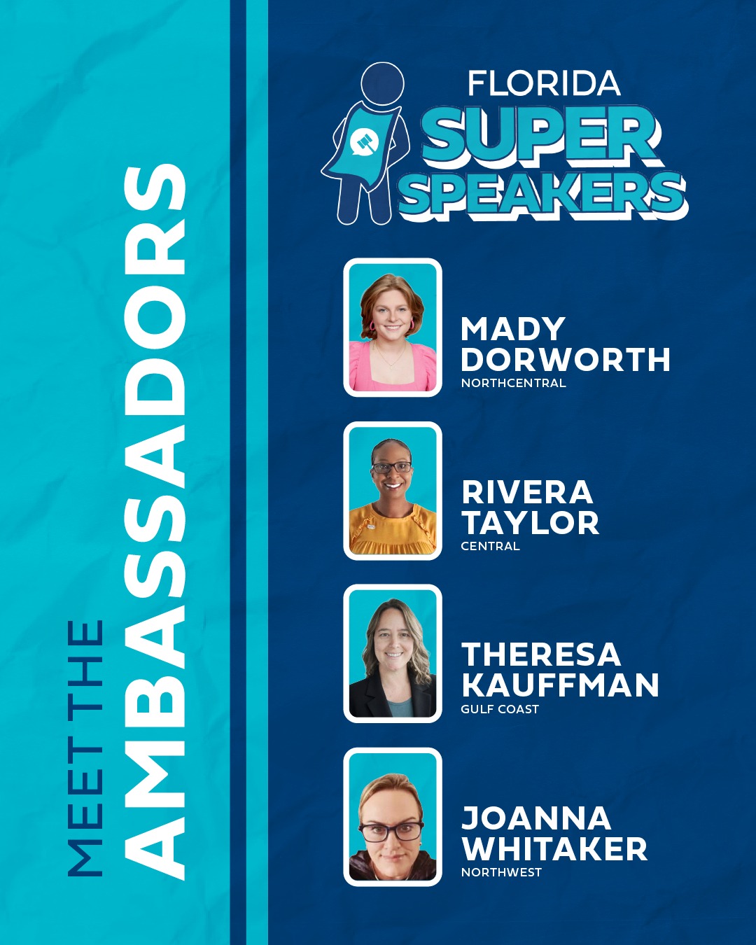 We are proud to introduce the Super Speakers of Florida Debate Initiative. These educators are the future of Florida as they work to build and elevate K-5 speech and debate education.