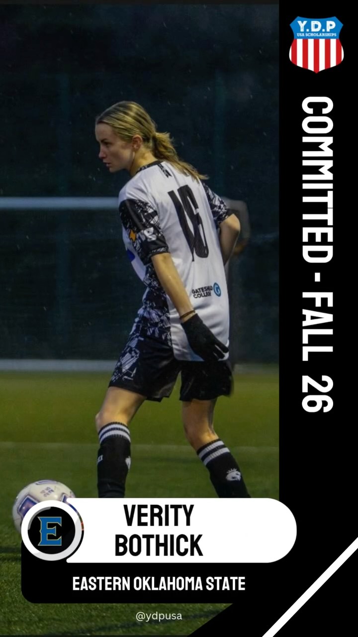 Fall 26 Committed ⚽️🇺🇸
•
Congratulations to @v3r1ty_b who has committed to @eosc_wsoc for the Fall 26 season 👏
•
Verity currently plays in the @gatesheadfcacademy, who are currently flying high in the @nationalfootballyouthleague.
We’re excited to support some of their talented group of players on the journey to the US, where they’ll have the opportunity to pursue a unique university and soccer experience. 🙌