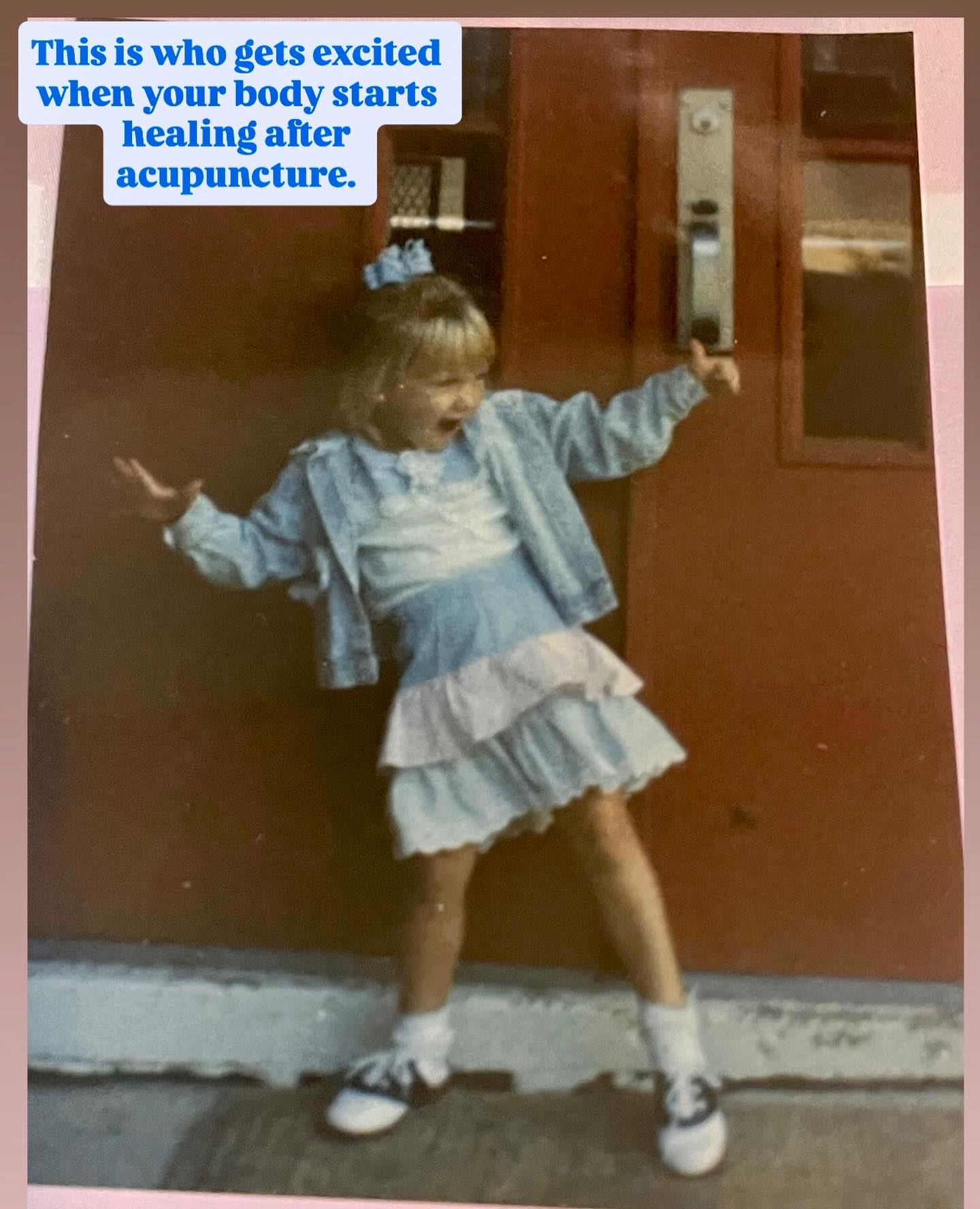 This is who gets excited when your body starts healing after acupuncture. Your wins are my favorite part of this work 🤍
#thisiswho #childhoodphoto #thenandnow #breatheeasy #acupuncture