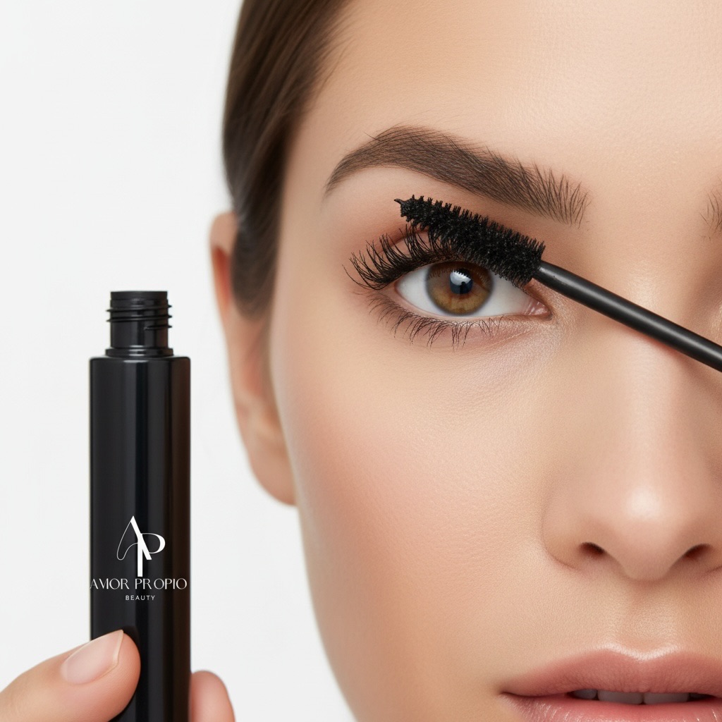 Empower yourself with longer lashes. Designed to fall in love with our Volumizing Mascara. 🖤 #mascara #LashGoals, #VolumeLashes #classiclashes #amorpropiobeauty