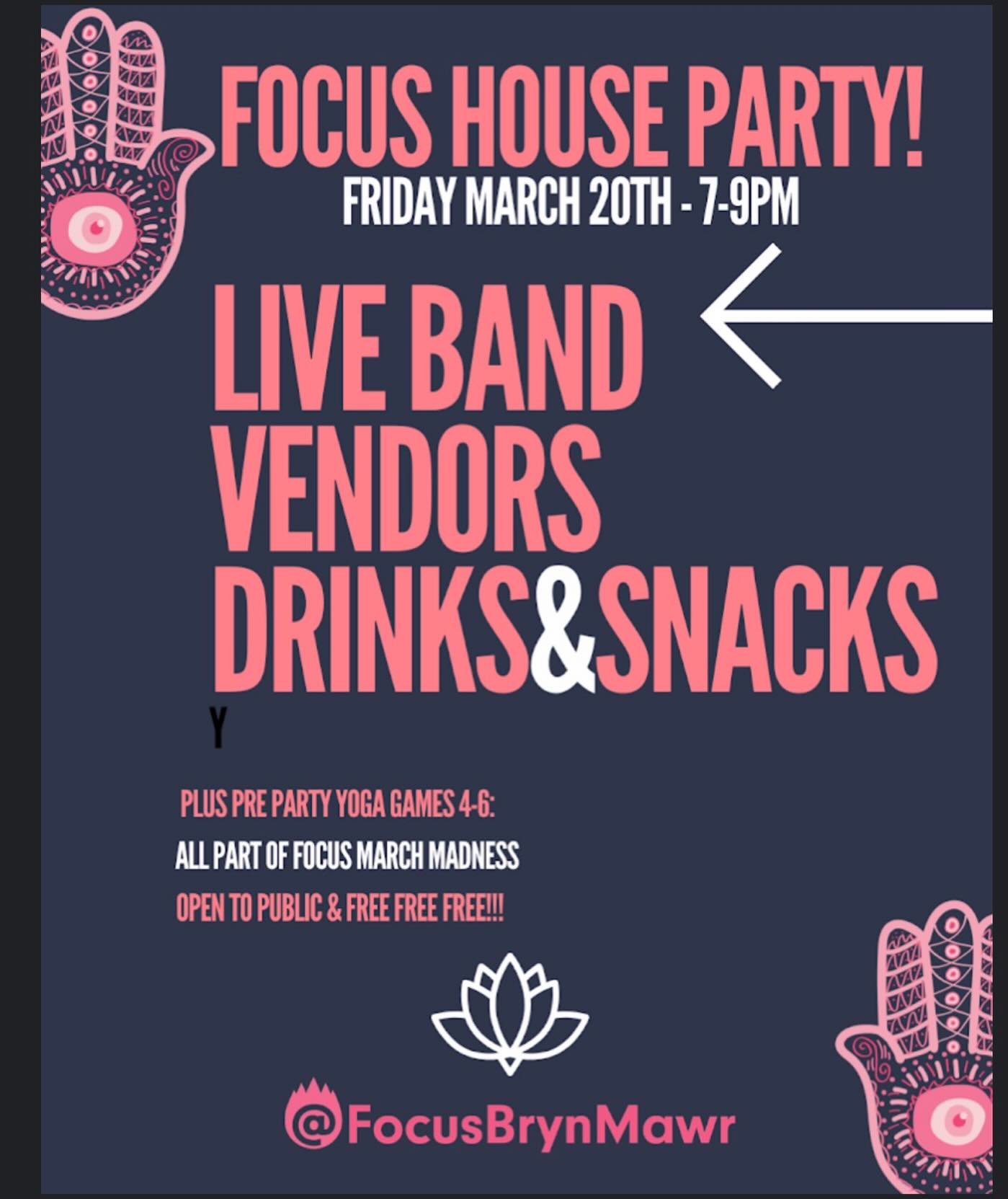 We hope everyone’s getting hype for March 20! Everyone is welcome to have a fun night here at focus with live music and local artist! We look forward to seeing everyone there at our focus party starting at 7!