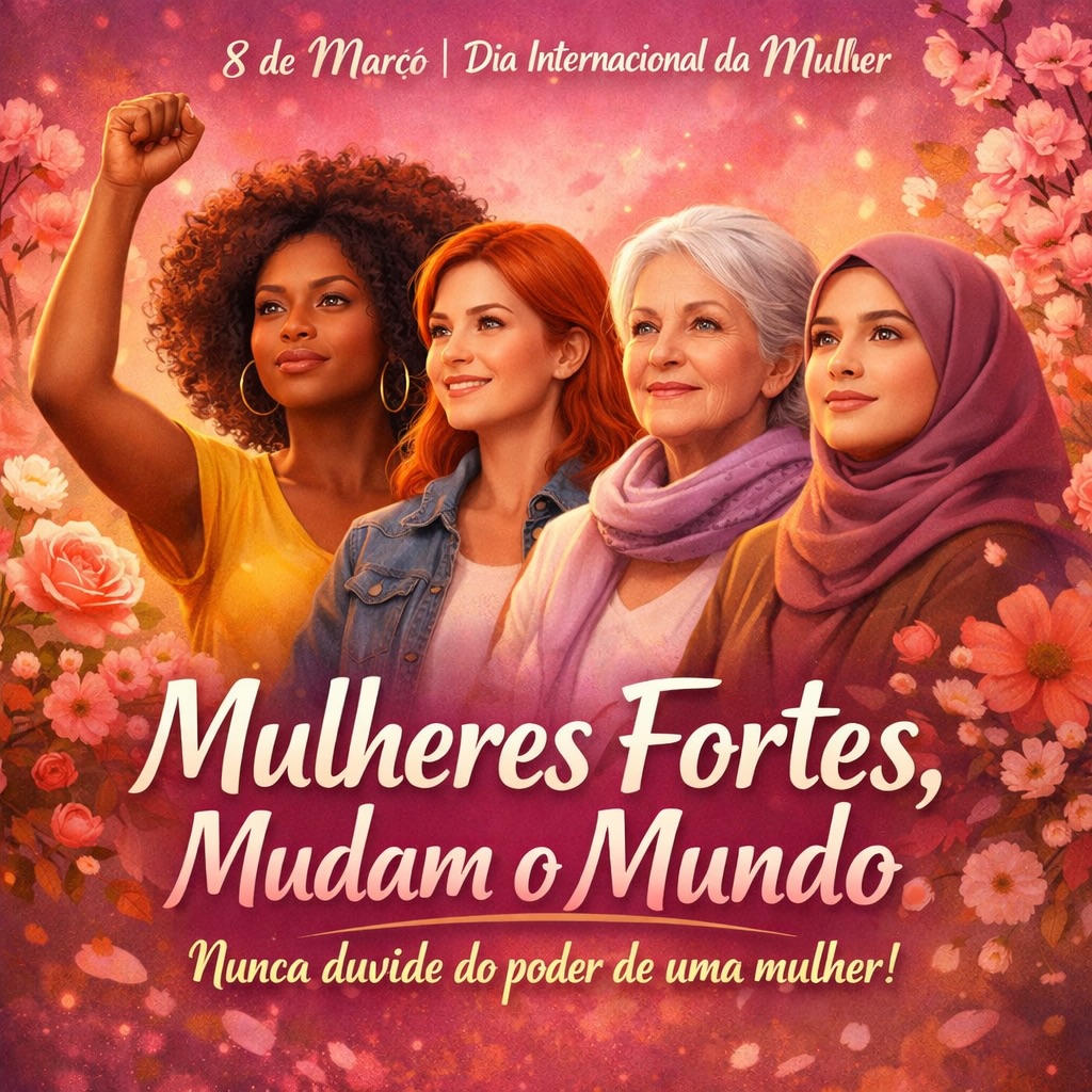 Hoje celebramos muito mais do que uma data. Celebramos a força que sustenta, a inteligência que transforma, a sensibilidade que acolhe e a coragem que rompe limites.
Cada mulher carrega uma história de luta, superação, competência e valor. Em todos os espaços — na ciência, na saúde, na educação, na família, na liderança e na sociedade — a presença feminina não apenas participa: ela constrói, conduz e inspira.
O Dia Internacional da Mulher é um convite ao respeito, ao reconhecimento e à valorização real. Não como homenagem passageira, mas como compromisso permanente com dignidade, voz, oportunidade e equidade.
Que nunca falte reconhecimento para a grandeza de ser mulher.
#DiaInternacionalDaMulher #8DeMarço #ForçaFeminina #MulheresQueInspiram #RespeitoÀsMulheres