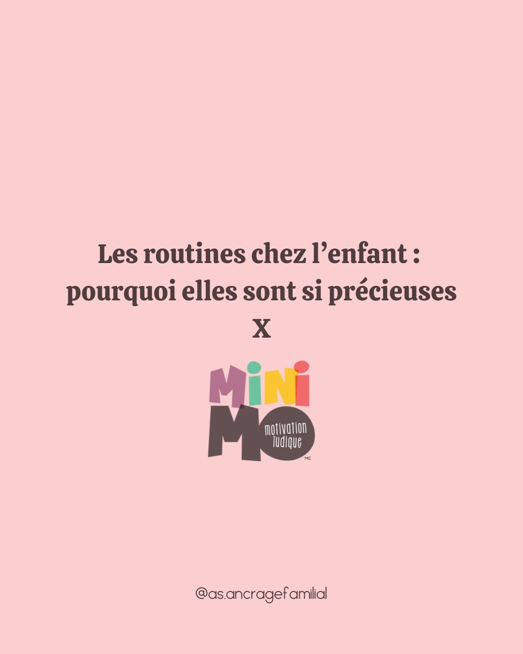 Dans le quotidien des familles, les routines peuvent parfois devenir des moments pressés, chargés… et un peu chaotiques. Pourtant, avec des repères simples et des outils adaptés, elles peuvent aussi devenir des moments beaucoup plus doux.
C’est d’ailleurs pour cette raison que j’aime beaucoup les outils proposés par @minimomotivation , avec qui j’ai la chance de collaborer. Leurs supports visuels aident les enfants à comprendre les étapes des routines et à se repérer plus facilement dans la journée.
Derrière Minimo, il y a aussi un rêve qui me parle beaucoup : permettre aux familles de passer plus de temps de qualité ensemble, en réduisant le chaos du quotidien et en déculpabilisant les parents.
Un rêve qui ressemble beaucoup au mien :
plus de douceur, plus de bienveillance et plus de moments de complicité dans les familles.
✨ Si vous souhaitez en apprendre davantage sur les routines et découvrir quelques repères simples pour les rendre plus douces, je vous invite à lire l’article complet sur mon blogue.
🔗 Lien dans la bio / ici : https://www.annesophiebourgeois.com/post/les-routines-chez-l’enfant-pourquoi-elles-sont-si-précieuses-x-minimo
