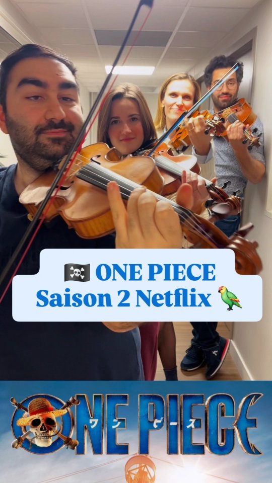 🦜 Je suis le roi des pirates !! 🎻🏴☠️
One Piece Saison 2 | Netflix | Manga | Animé | Cover | Reprise | Violon | Quatuor
#onepiece #onepiece好きな人と繋がりたい #onepiecenetflix #onepieceart #animemusicvideo
@onepiecenetflix @onepiece_staff @onepiece_netflix_news @onepiece_eu_official @netflixfr @netflixkr @netflixjp