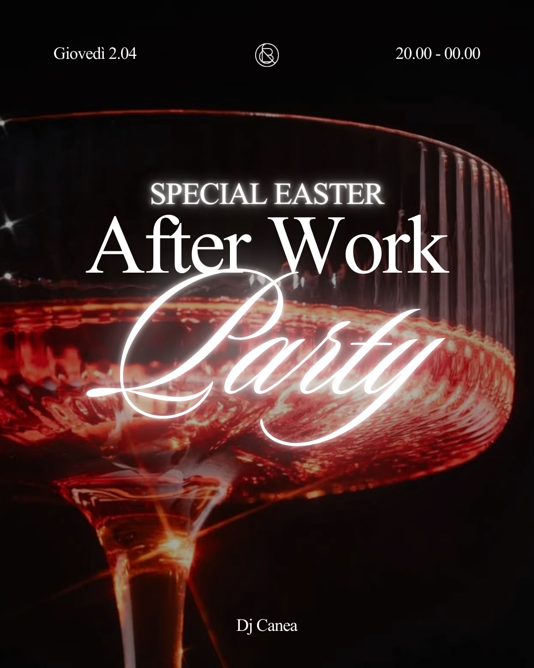 🌸 𝗔𝗳𝘁𝗲𝗿 𝗪𝗼𝗿𝗸 𝗣𝗮𝗿𝘁𝘆 – 𝗦𝗽𝗲𝗰𝗶𝗮𝗹 𝗘𝗮𝘀𝘁𝗲𝗿 🥂
Vieni a festeggiare con noi l’after work party per una serata speciale tra musica, drink e divertimento! ✨
📍Noventa di Piave Designer Outlet
📅 Giovedì 2 Aprile
🎧 DJ Canea
📞 Info & prenotazione tavoli: 347 627 4938
#AfterWork #EasterParty #BollicineAndCo #DJSet #PartyNight #OutletLife #noventadipiavedesigneroutlet