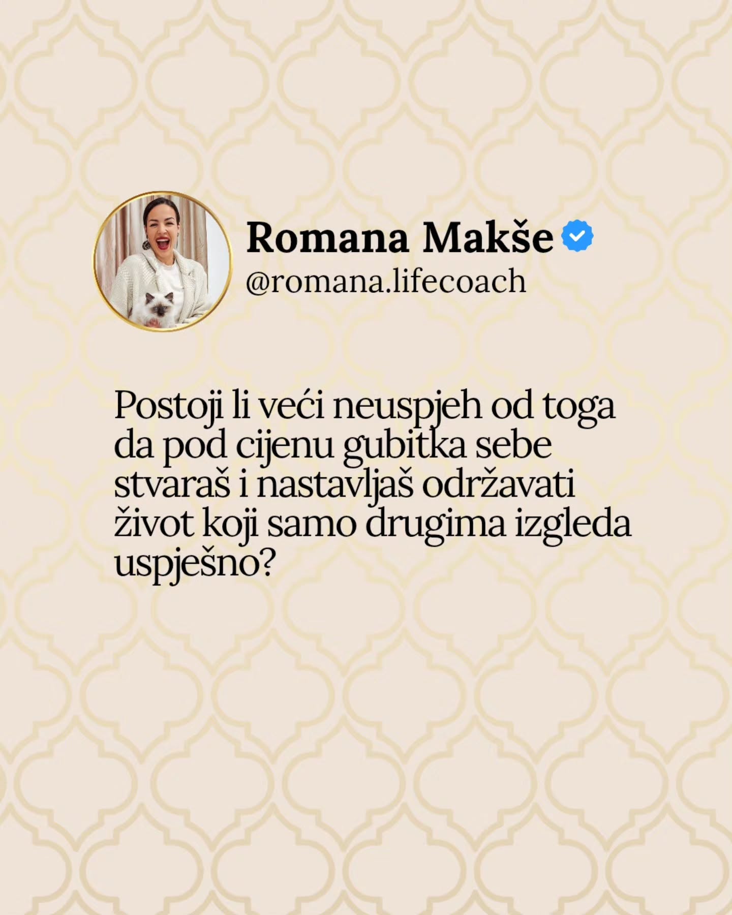 Sretan retrogradni Merkur i Jupiter u direktnoj putanji, svima koji slave 🪐
Drži svoja ramena opušteno i nisko,
a standarde utegnutno i visoko ⚜️🌹
Muah 💋
wwe.romanamakse.com
#premiumcoaching #romanamakše