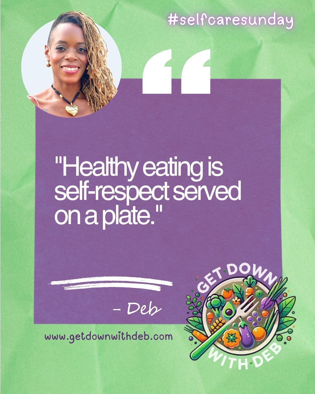 Check bio for upcoming Cooking Classes. Let’s get real about food, health, and the power of plants. What changes are you making this week? Share your thoughts below or tag someone who needs this reminder.
#GetDownWithDeb #FoodAsMedicine #PlantBasedHealing #EatToThrive #SelfCareSunday