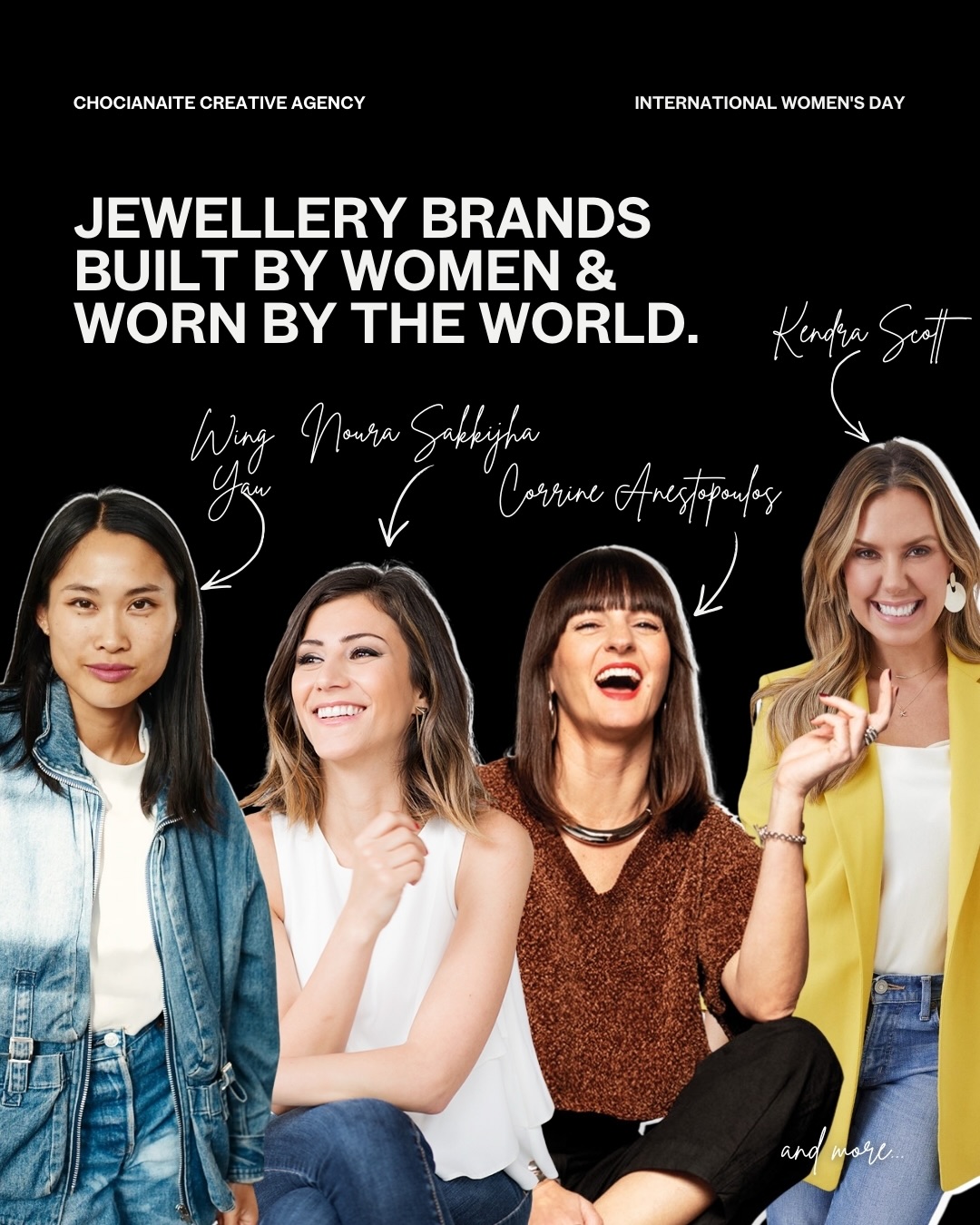 Built by women.
Worn by the world. 💍
This Women’s Day, we celebrate the founders behind the jewellery brands shaping culture, identity and modern luxury.
At girl-founded and run Chocianaite Creative Agency — we specialise in strategic jewellery brand identity, viral photoshoots and business development designed to scale.
💌✨ Join our newsletter for inspiring jewellery brand owners for insights, knowledge, and shared experience.
Link in bio.
#JewelleryPhotography #JewelleryPhotographerUK #WomensDay #JewelleryBrandStrategy #ChocianaiteCreativeAgency