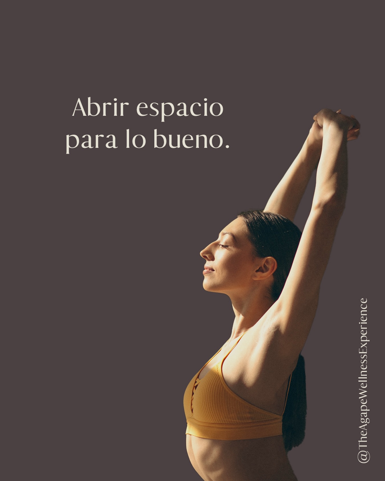 ABRE ESPACIO✨
A veces, para recibir algo nuevo, primero hay que hacer espacio.
En el cuerpo: soltar la tensión.
En la mente: invitar a la calma.
En el plato: nutrirse con lo real.
¿Qué espacio vas a abrir hoy para ti?