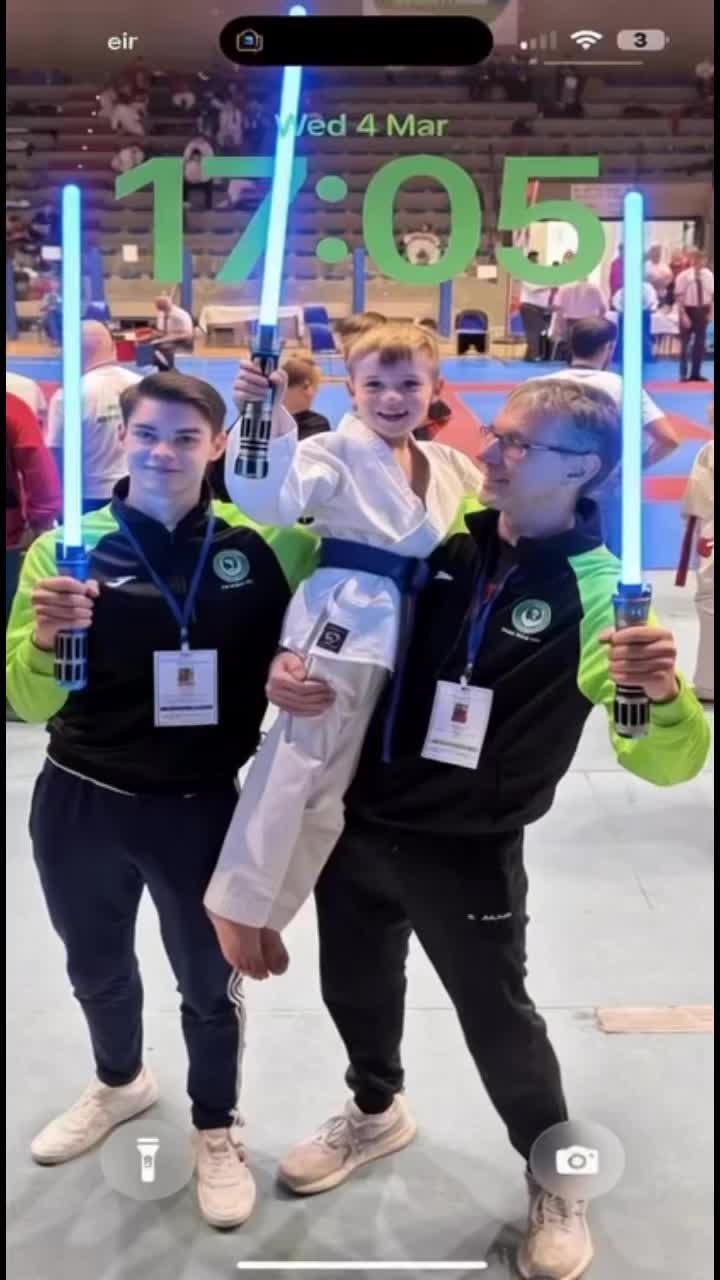 Our 7 year old European champion, with the help of AI, produced this video from our celebration photo last year in Italy. Well done Mark.