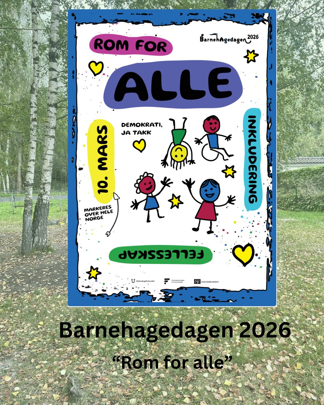 Barnehagedagen 2026 - «Rom for alle»
