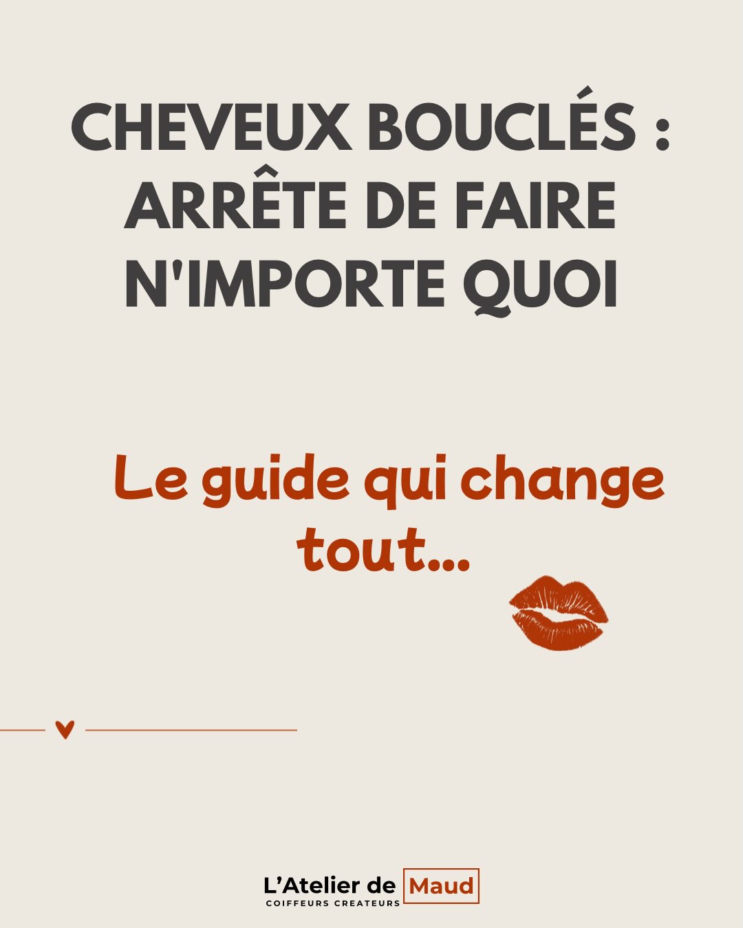 CHEVEUX BOUCLÉS : le guide de survie 🌀
Si tu galères avec tes boucles, swipe 👉
Partage à une copine bouclée qui en a marre ❤️
Diagnostic gratuit pour nouvelles clientes → lien en bio
#cheveuxbouclés #cheveuxbouclésToulouse #bouclées #frisées #latelierdemaud coiffeurToulouse