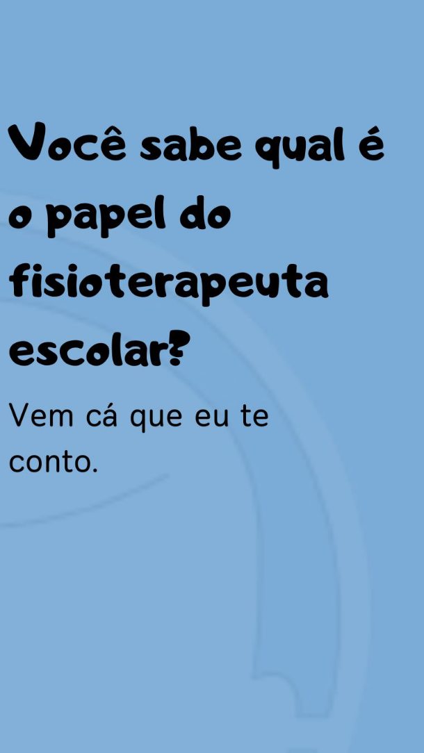 Fisioterapeuta Escolar = Equipe Potente e Crianças com Desenvolvimento Pleno.
Quer saber mais?
Me chame pelo Link na bio.
#fisioterapia #fisioterapianeuropediatrica #desenvolvimentoinfantil #fisioterapiaescolar