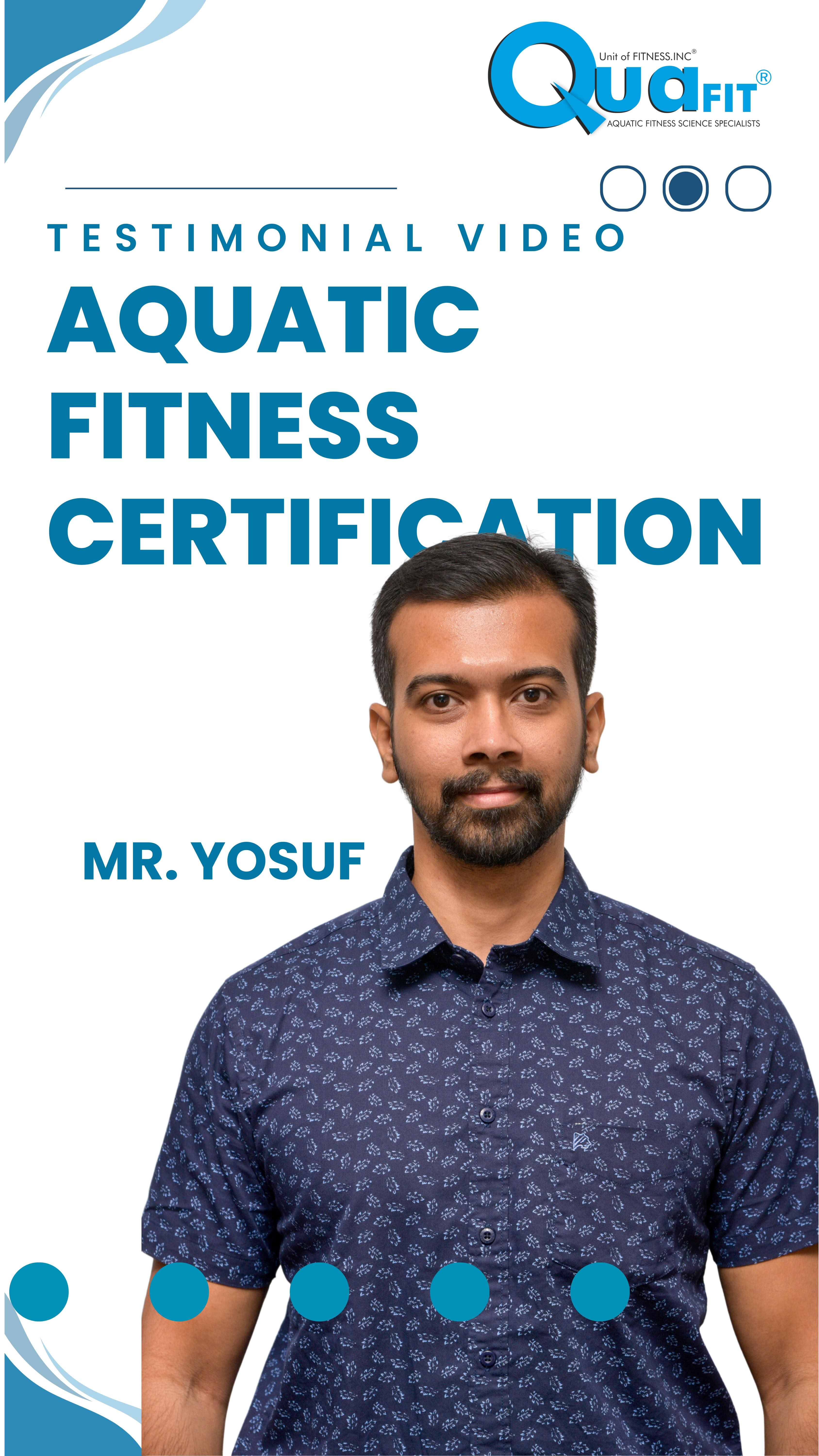 Registration open 2027 Batch 7 (11,12,13,14 Feb 2027)- Chennai
Testimony video Batch II - 2019 @yousuf_va
Aquatic fitness instructor certification program - Testimonial
@aquaticfitnessindiaassociation and @sptfoundation approved
Learn all the basics needed for conducting and aquatic fitness sessions for group and individuals.
Covers all the basic fundamentals safety and principles to be followed in addition to exercise physiology and professionalism.
#aquaticfitness #quafit #aquafit #aquaaerobics #aquafitness fitnesscareer aquaticfitnesscertification certifiedaquaticfitnessinstructor sptfoundation afia aha americanheartassociation❤️ exercisephysiology