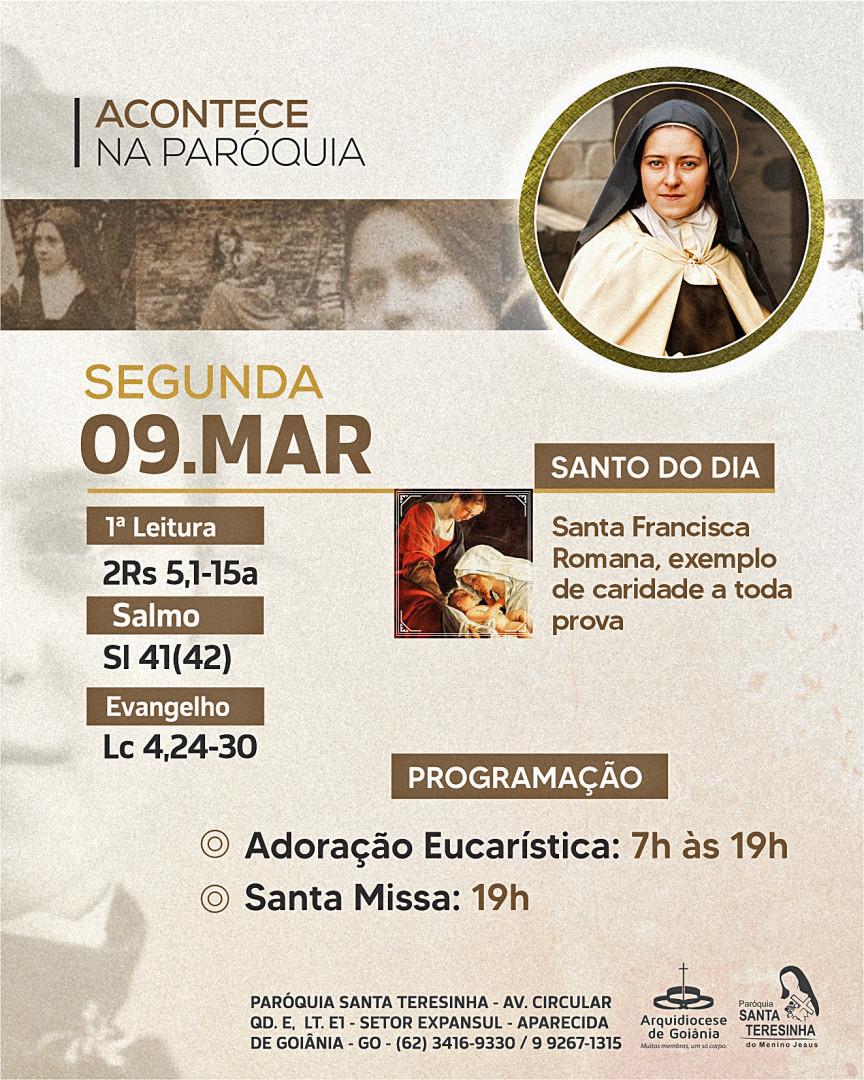 Programação dia- 09/03