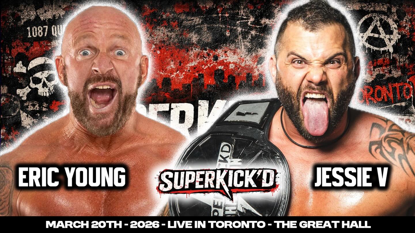 @theericyoungig demanded another match for the Superkick’d championship against @clutchjessiev. Minimal tickets left for March 20th event. Don’t wait