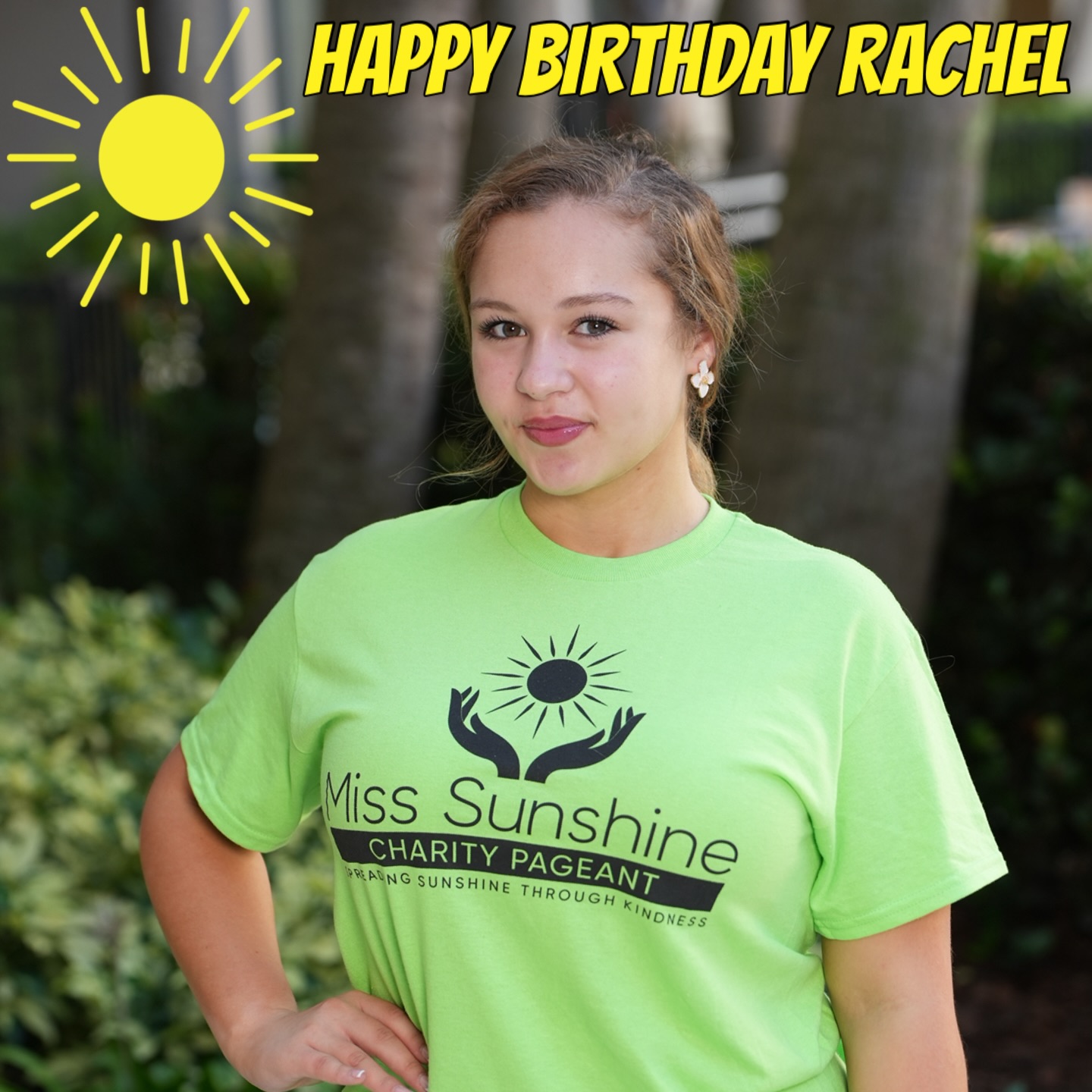 Happy Birthday to our Miss Sunshine Charity Pageant Jr Teen Queen Rachel! We hope you have a wonderful day!