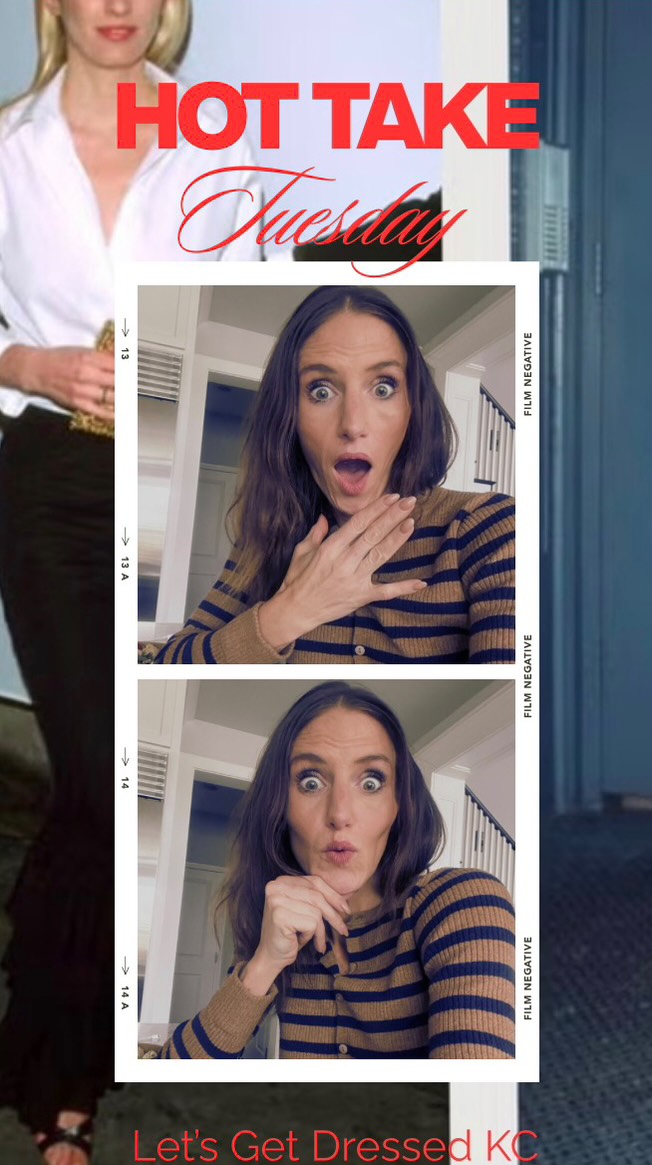 Time for hot take Tuesday: my weekly dose of tough love that is designed to save your budget, your closet space, or your sanity…maybe all of the above!
.
I am completely fine if we fight a little bit in the comments, I am here for all the style discourse! I want to hear your thoughts below ⬇️
#personalstyle #style #styleinspo #letsgetdressedkc #stylegoals