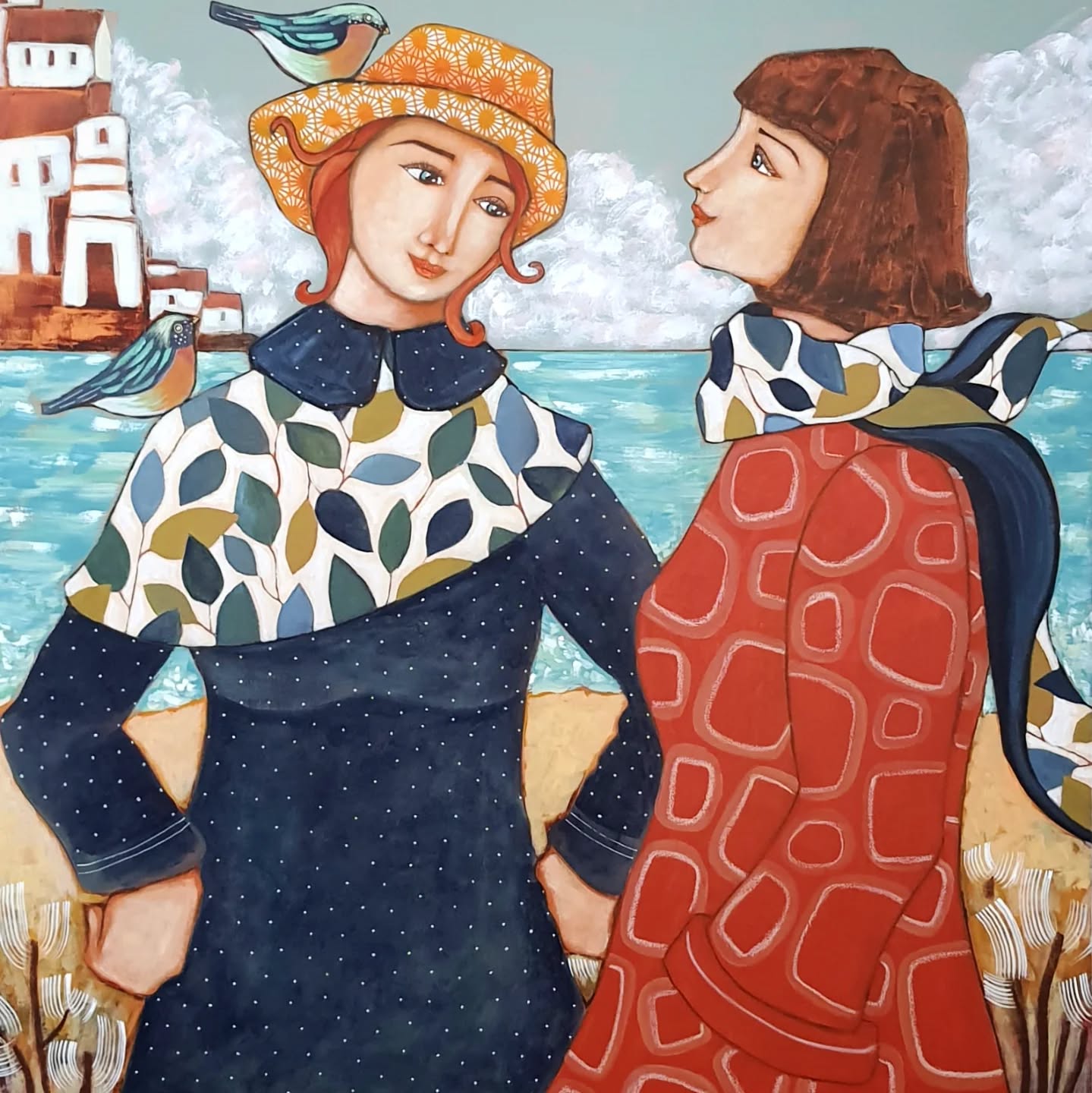 @floramerleau à la @galerielessouliersrouges
#floramerleaupeinture #galeriedart #painting #galerielessouliersrouges #Clisson