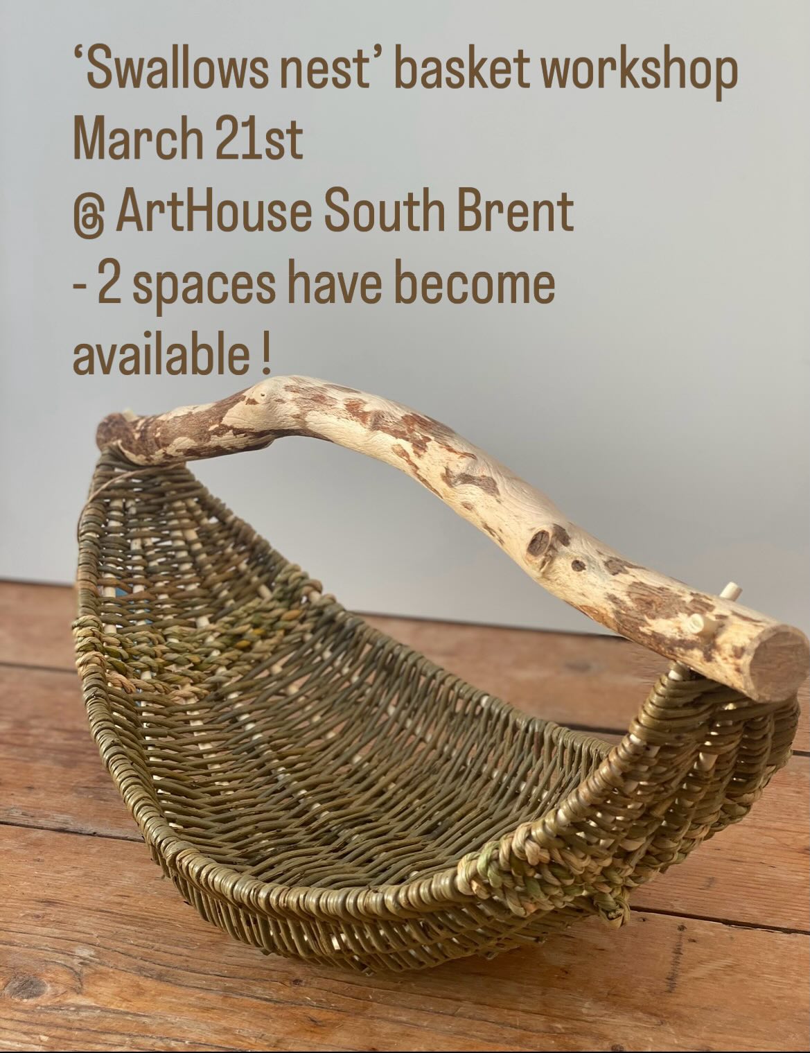 I spent a wonderful morning down in Hembury woods sifting through the tangle of sticks caught up by recent flood water. It was the sort of walk where you hardly go any distance but see so much! I Kept trying to walk on for the sake of the dog, but then I’d spy another treasure pile to look through!
This woody loot is now gently drying in my polytunnel ready to offer students of the swallow’s nest basket workshop coming up soon.
This workshop currently has two spaces now available due to cancellation but they do get snapped up , so please get in touch if you’d like one. I’m inclined to think it would make a wonderful Mother’s Day gift if you need an excuse!
It’s a full day workshop and I would encourage people to bring their own stick if they have a treasured find as it’s part of the fun, but I have plenty spare. It’s primarily a wonderful willow workshop but we will also explore cordage making and bark cutting should you like to include other softer fibres. Oh and it’s totally suitable for beginners or intermediates.
Do get in touch if any questions 🙂
#willowweavingworkshop #basketmakingworkshop #makeabasket #makingspacetomake #theperfectstick