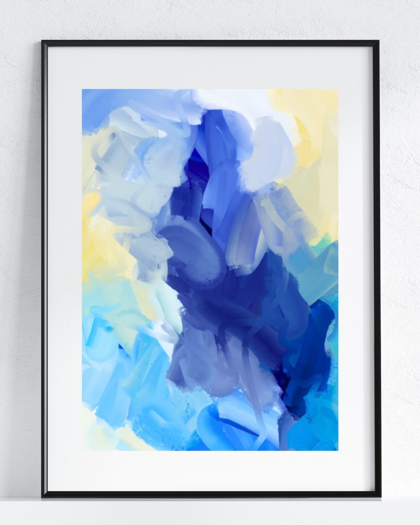 Wishing you blues skies and sunshine!
These three paintings — Dionne, Cielle and Everie — are available in my Etsy shop. They could look great on their own or as a trio.
#abstractart #colorfulpaintings #vividart #etsyartist #zimmestudio