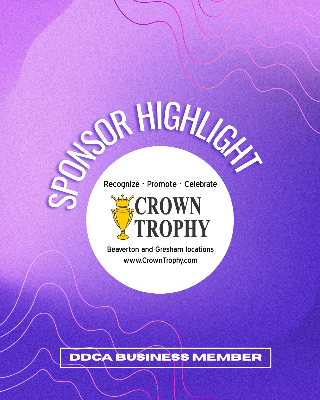 DDCA Business Sponsor Highlight!
Thank you, Crown Trophy, for being a valued sponsor of the DDCA! Your support means so much to our dance community.
Check out all that they has to offer for your banquet or competition needs! Check out their page @crowngresham and website link is in our story highlights!
#businesssponsor #highlight #thankyou