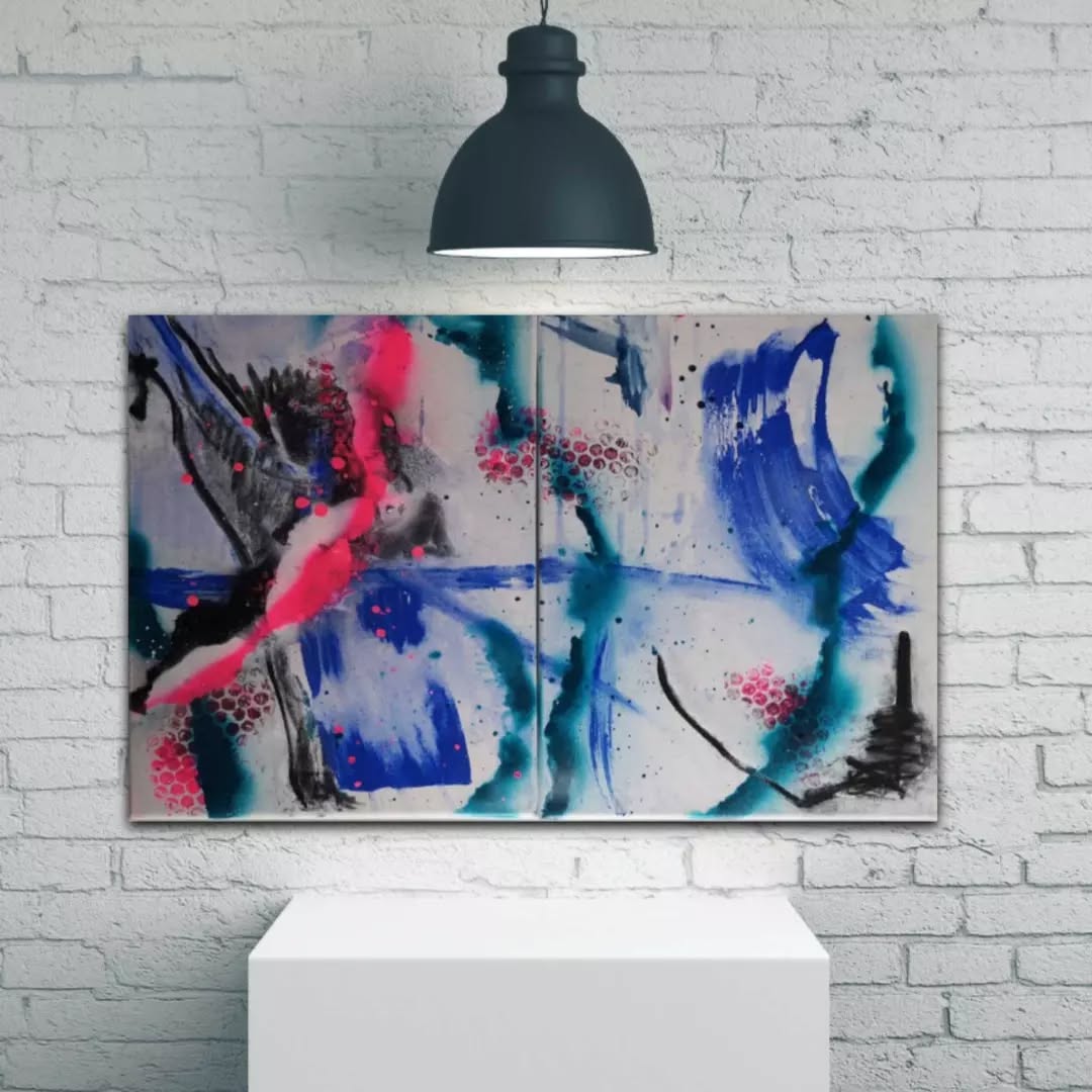 "Gashes on Canvas"
Two canvases
Both sizes 30x40 cm
Acrylic charcoal oil pastels on canvas.
Unframed
Varnished
Delivery in UK and Europe.
#paintingforsale
#paintinginblue#abstractart #artroom
#studiopainting #officepainting #officedesign #abstractart #design #interiordesign #artgallery #artwork #londonartist #homedesign
