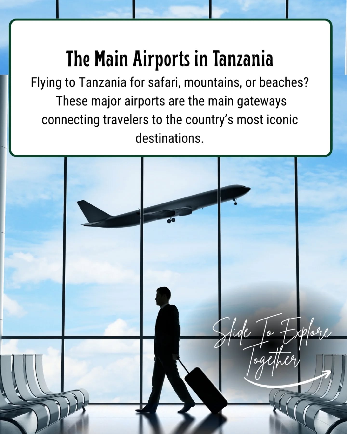 ✈️ Planning a trip to Tanzania? Choosing the right airport can make your safari smoother, faster, and more comfortable.
From Serengeti National Park and Mount Kilimanjaro to the beaches of Zanzibar, every destination has the best airport to fly into — and many travelers don’t know this before booking their flights.
We created a complete guide explaining the main airports in Tanzania, where they are located, and which one is best for your safari or holiday.
Read the full guide here: https://www.gnadesafaris.com/post/main-airports-in-tanzania
Plan your trip with experts
📧 info@gnadesafaris.com
📱 WhatsApp +255793832959
#TanzaniaTravel #TanzaniaSafari #Serengeti #Zanzibar #Kilimanjaro AfricanSafari TravelAfrica GnadeSafaris ✈️🐘🌍