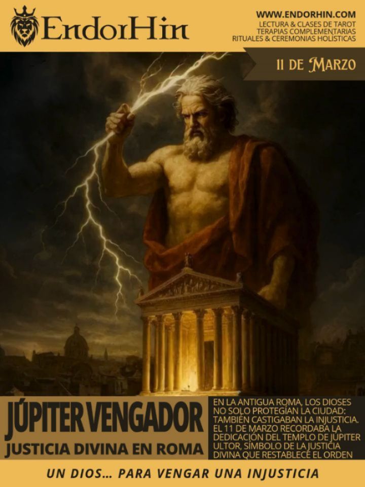 ⚡ El 11 de marzo los romanos recordaban a una de las facetas más poderosas de su dios supremo: Júpiter Vengador.
Una advocación que representaba la justicia divina capaz de castigar la injusticia y restaurar el orden del mundo.
Pero esta historia también revela algo fascinante:
cómo la religión y la política estaban profundamente entrelazadas en Roma.
Un templo, una promesa imperial y la idea de que los dioses podían legitimar el destino de un imperio.
Desliza el carrusel para descubrir esta historia.
⚡
.
.
.
.
.
.
.
.
#Mitologia #Roma #Astrologia #Historia #Tarot