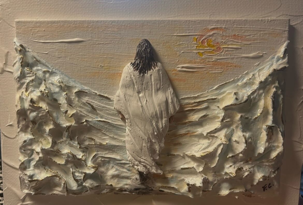 Last week, I received this incredible hand-made gift from a very special friend. In Matthew 14:22-33, Jesus calls Peter out of the boat to join him on the water. First, why would Jesus call any one of us somewhere and then abandon us? He doesn't. But when Peter thought of his own ability, down he went. Jesus rescues him and says, "Oh ye of little faith, why did you doubt?"
Doubt keeps us in our head. Doubt moves our focus to self. Doubt poisons our faith. Ephesians 5:26 reminds us that we are to be "washed with the water of the word." The word is the divinely inspired liquid that we are to drink every day. It cleans our mind to remove the toxins we ingest from the lies we hear and allows us to achieve supernatural clarity and profound peace.
As Christians, we stay "washed up" and as Romans reminds us stay "renewed" daily by His Word. It's the most powerful weapon we wield against our enemy. Pick up your sword and fight. Get out of the boat and walk on the water. He has great plans for you yet. Have a beautiful Sunday. -Shannon #nofear #doubtthatdoubt #thebible #truthwins