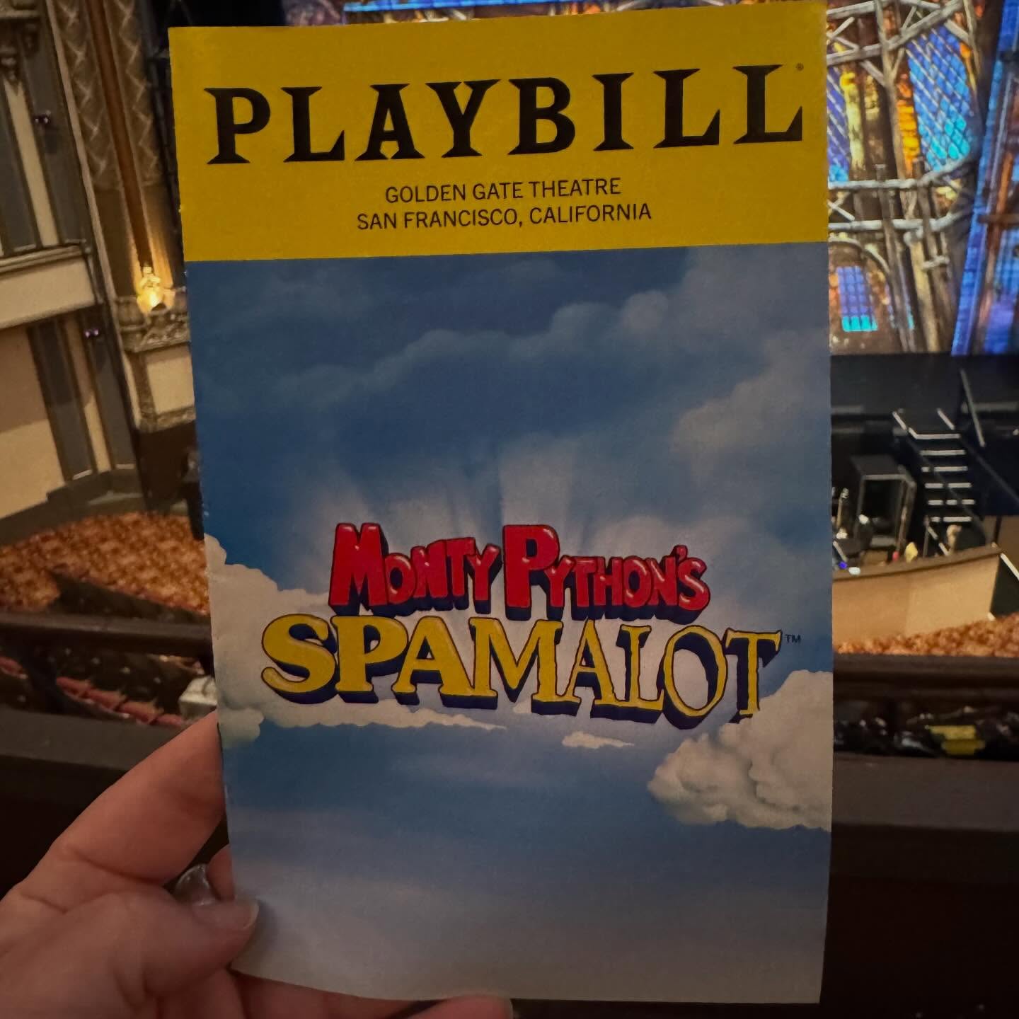Musical Night - Monty Python’s Spamalot!!!!
#montypython #spamalot #musical #sanfrancisco #playbill