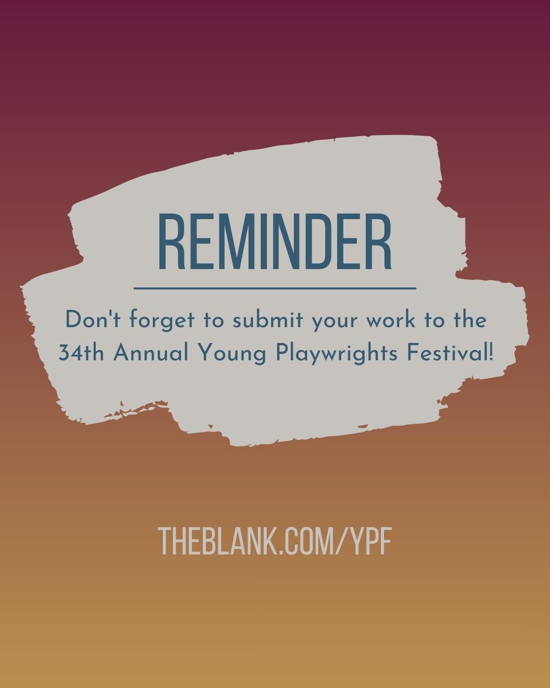 Submissions close soon! You must submit by March 15th or you'll have to wait until next year! If you're a playwright ages 9 to 19, check out the link in our bio and submit your play now! We welcome plays of any length, any genre and on any topic! #playwright #youngplaywright #submit #playwriting
