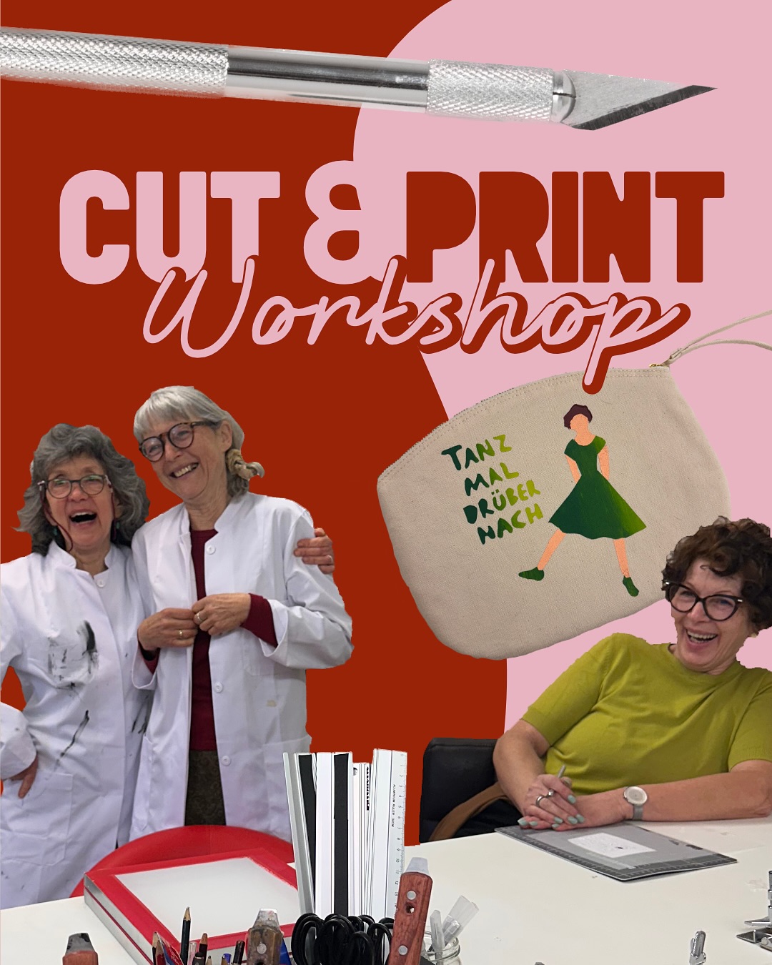 Ich hatte gestern 6 tolle Frauen zu Besuch im Hauptquartier und wie ihr sehen könnt - jede Menge Spaß beim Ausprobieren eines neuen spannenden Workshop Formats. Beim CUT & PRINT Workshop werden die Schablonen für den Druck selbst entworfen und ausgeschnitten. Die Teilnehmenden können so ganz eigene Motive erstellen, sich kreativ ausleben und noch tiefer in die Welt des Siebdrucks abtauchen. Durch die individuellen Entfaltungsmöglichkeit können ganz neue Kreationen entstehen, Farben können miteinander kombiniert werden und am Ende entstehen ganz einzigartige Unikate zum mit nach Hause nehmen. Dieser Workshop eignet sich perfekt für Freundesgruppen und ist ein guter Anlass gemeinsam kreativ zu werden und die Freude am Selbermachen zu erleben. ✨
Kontaktiert uns und lasst euer nächstes Treffen zu einer kreativen Auszeit der besonderen Art werden! ☝🏼
|
#gettogethers #kreativeauszeit #siebdruckworkshopjena #jenaerleben #selbermachenfetzt #kreierenstattkonsumieren #zusammenkreativ #diy #jena #qualitytime