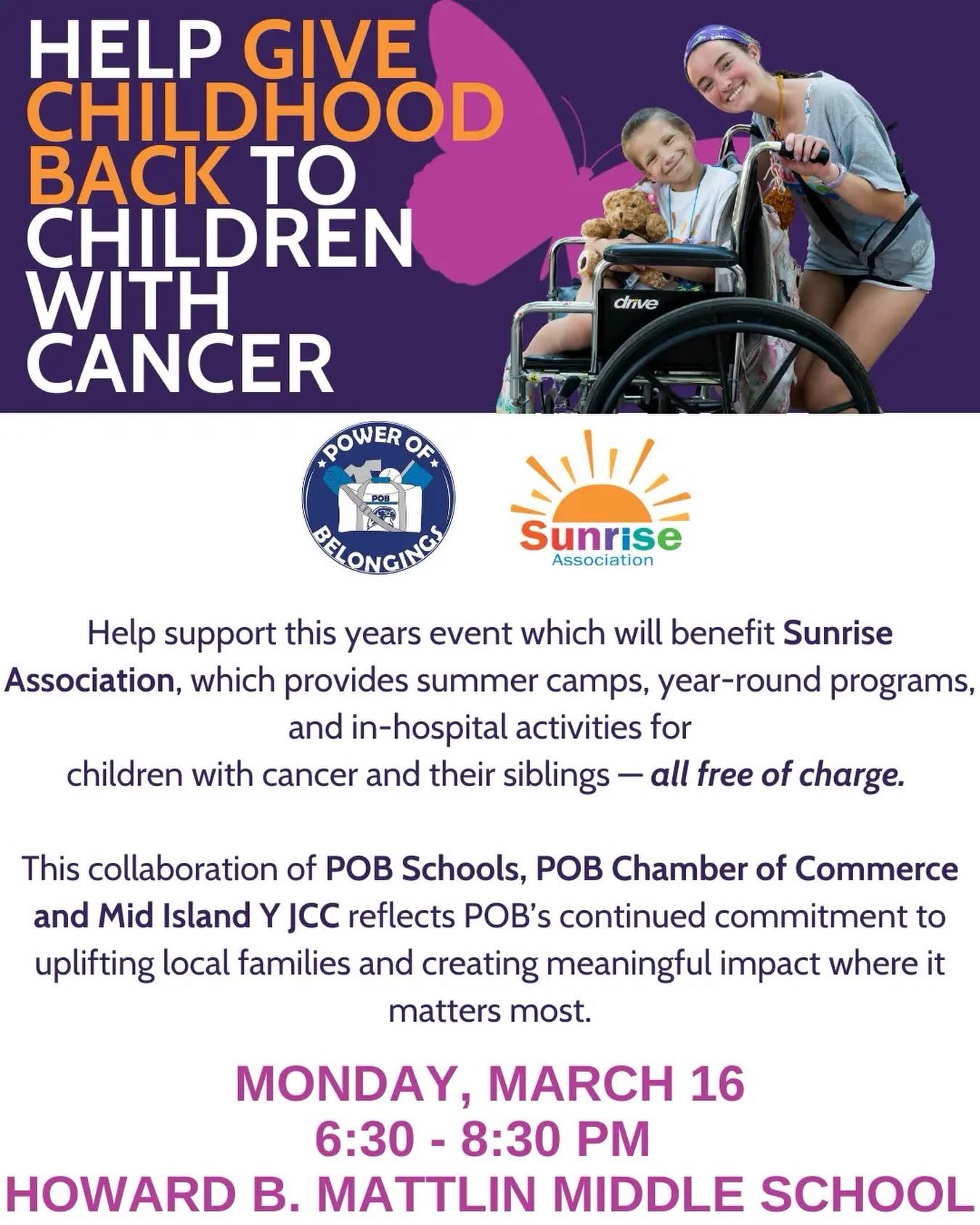 Next Monday, March 16th we will be attending the power of belonging event at Mattlin Middle School where we will hold our booth. We will be selling flowers from 6:30-7:30, and all of the profits will go towards Sunrise Day Camp. We would love to see everyone there to help support us!☀️🌸
@sunrisedaycamp_li @sunriseassociation
#blossomsbybecca #foreverflowers #nonprofit #sunrisedaycamp
