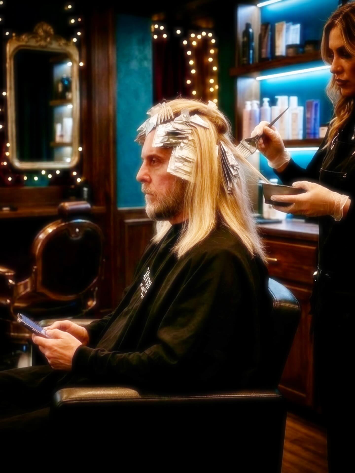 Being blonde is no joke.
People think it just happens… Baby, if only it were that easy. Blonde is a commitment. Blonde is discipline. Blonde is four hours in a chair every 6 weeks while a magician with foils, toners, brushes, and patience slowly pulls the light out of every strand.
It’s the smell of bleach in the air, the rustle of foil, the long quiet stretches while the color lifts… and then the rinse, the tone, the smudge, the gloss, the blowout. Layer after layer until suddenly—there he is… Blonde.
Sharp. Bright. A little dangerous. And birthday ready.
And here’s the truth… blonde isn’t just a color — it’s a whole attitude, and I dig it.
Tomorrow night we celebrate the end of a decade.
And next week… it’s Costa Rica time 🇨🇷 💕🌴
Pura Vida🩷👊🏽✨
#BlondeAmbition #BirthdayEnergy #TheRoccoPink #BlondeAndBold #CostaRicaBound ✨🌴💋