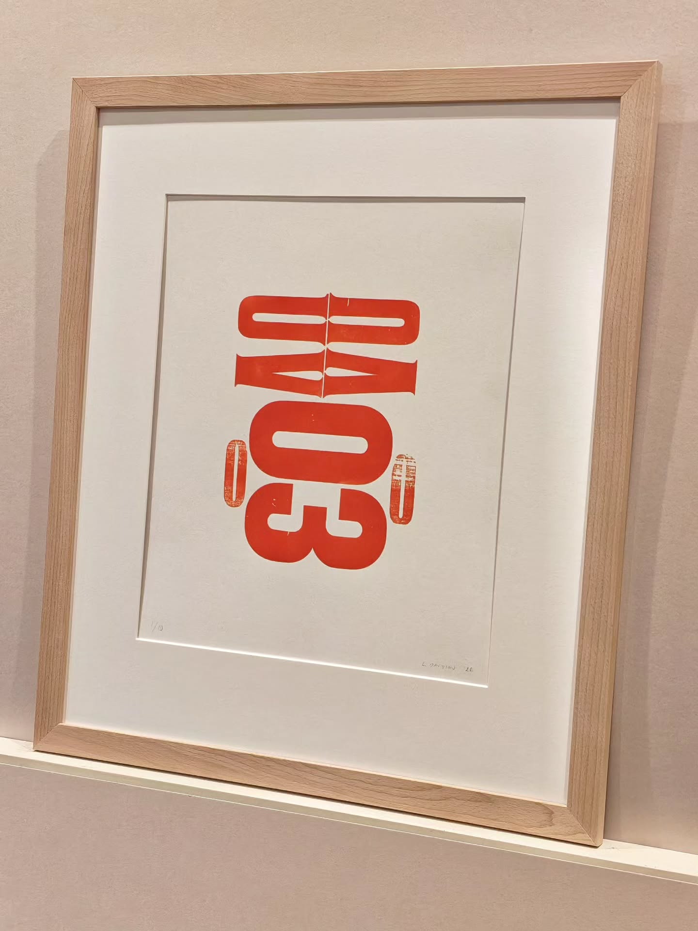 1/10 - Letterpress Print
Beech Frame @elrickstudioframing
Dimensions: 60x54cm
Just when I thought I couldn't love her more.
#letterpress #woodtype #letterpressprint #slowprint