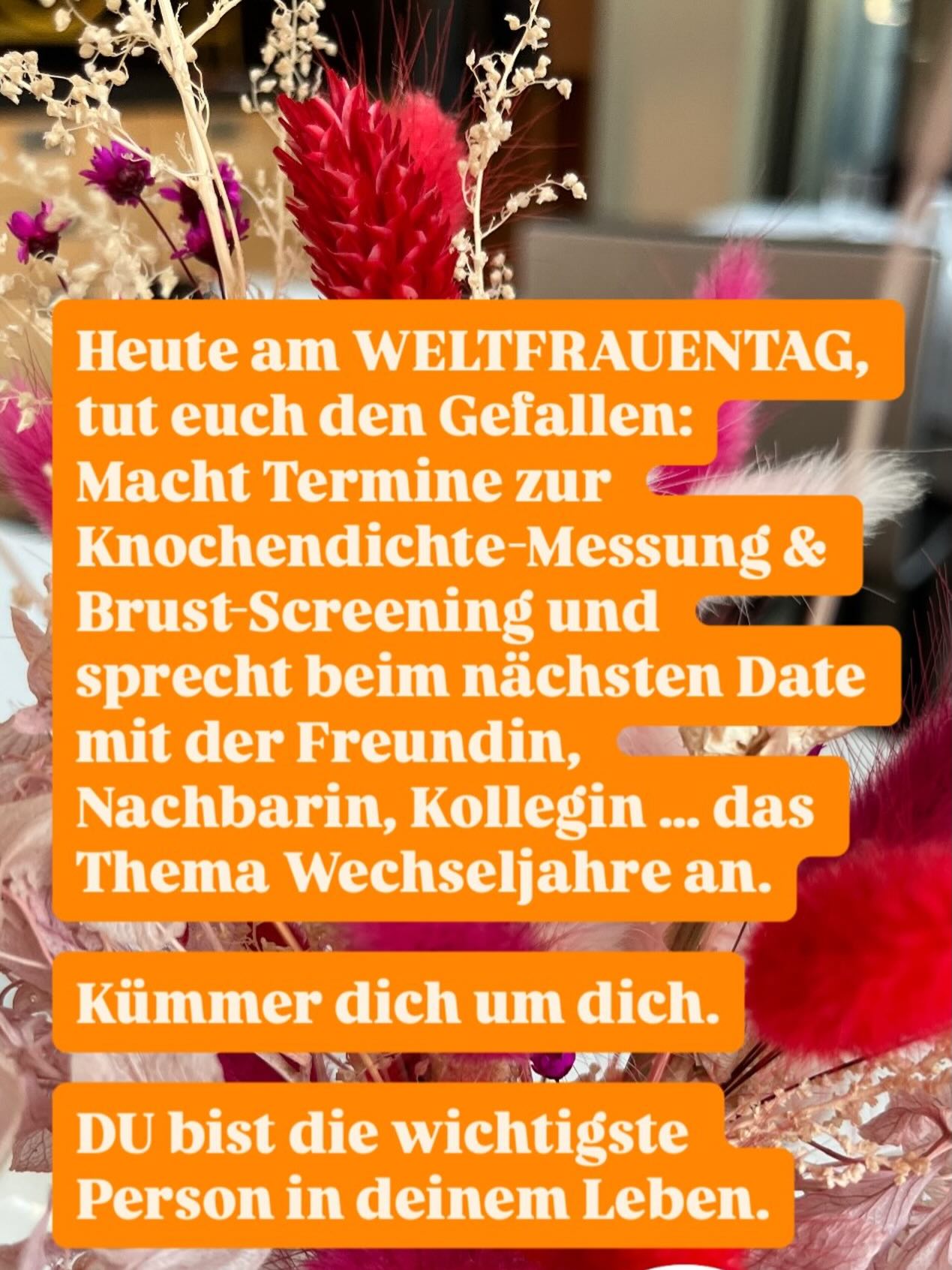 🧡🩷 For the record ….
Schreib‘s mir in die Kommentare:
Wer ist der wichtigste Mensch in deinem Leben?
